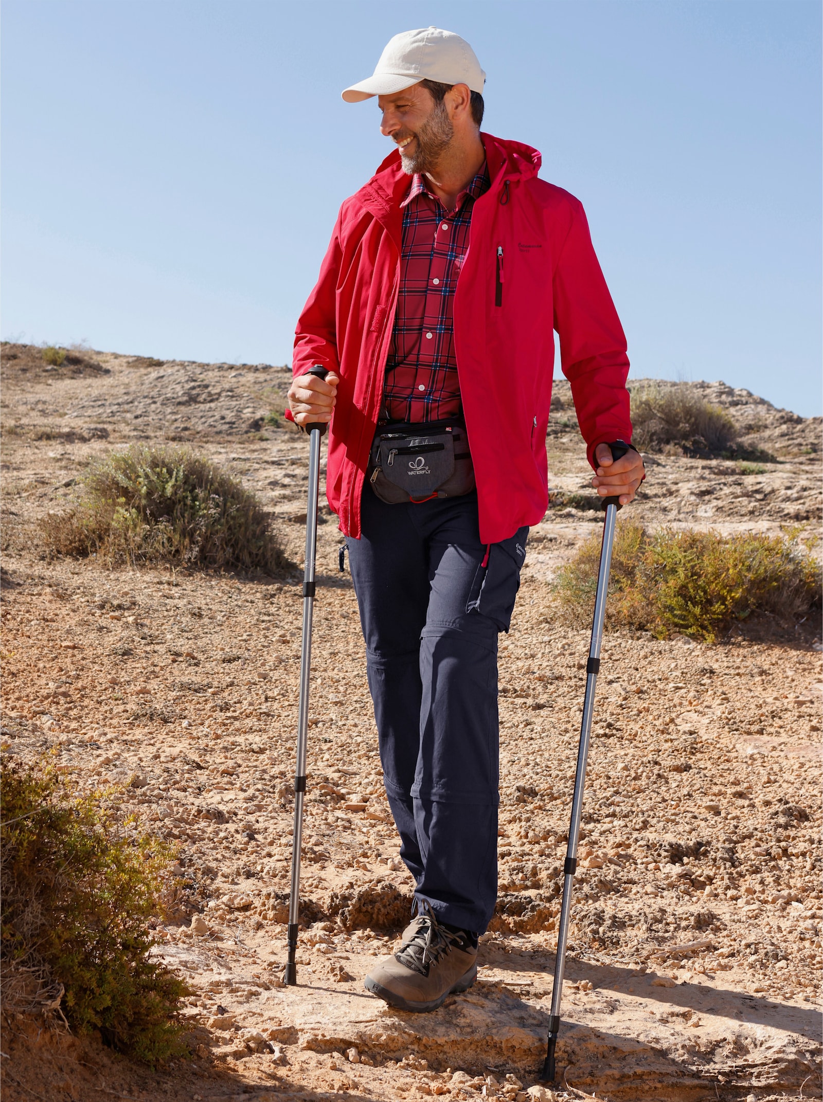 Catamaran Sports Functioneel jack met afneembare capuchon - rood