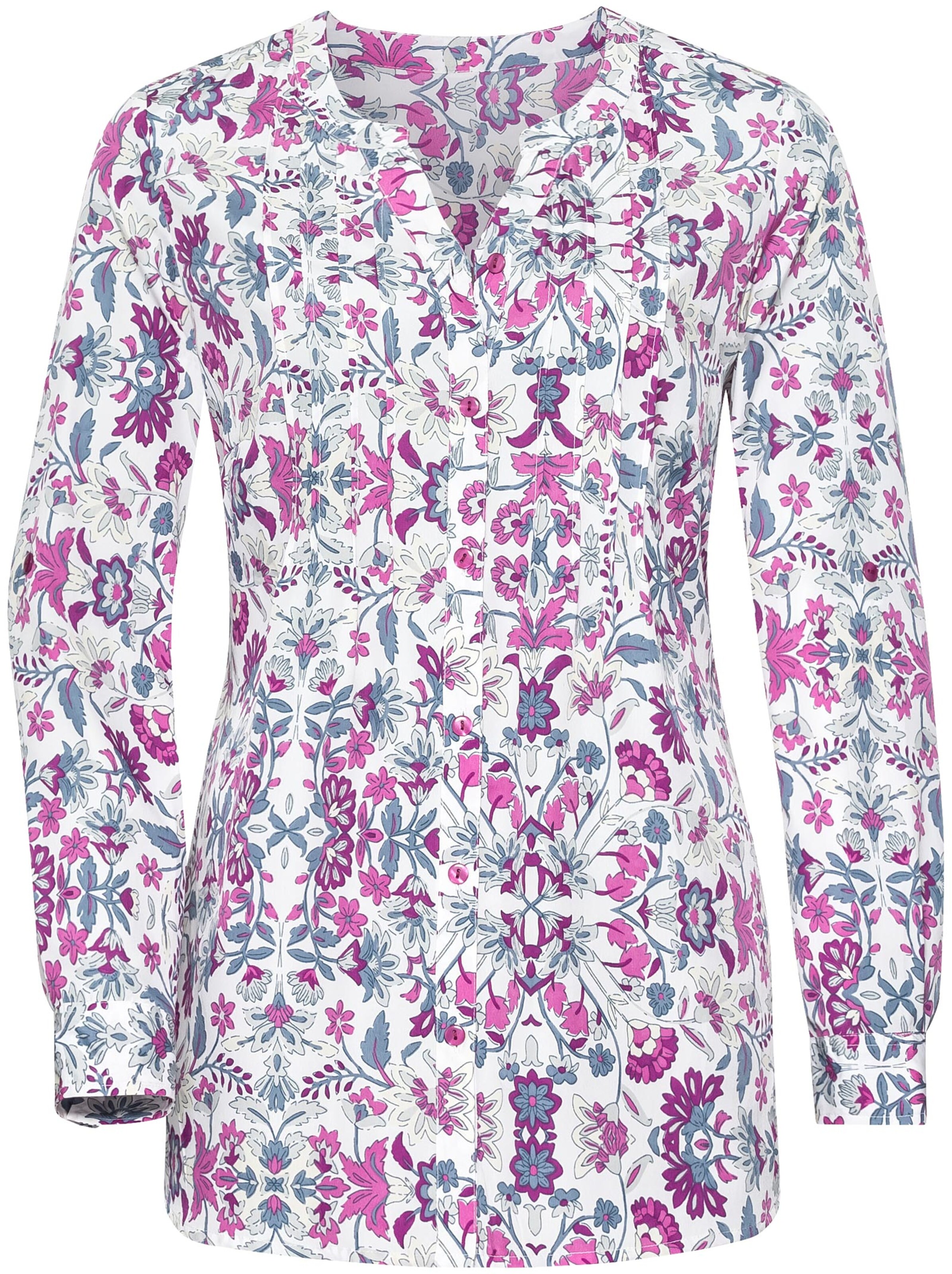 Bluse - beere-gemustert