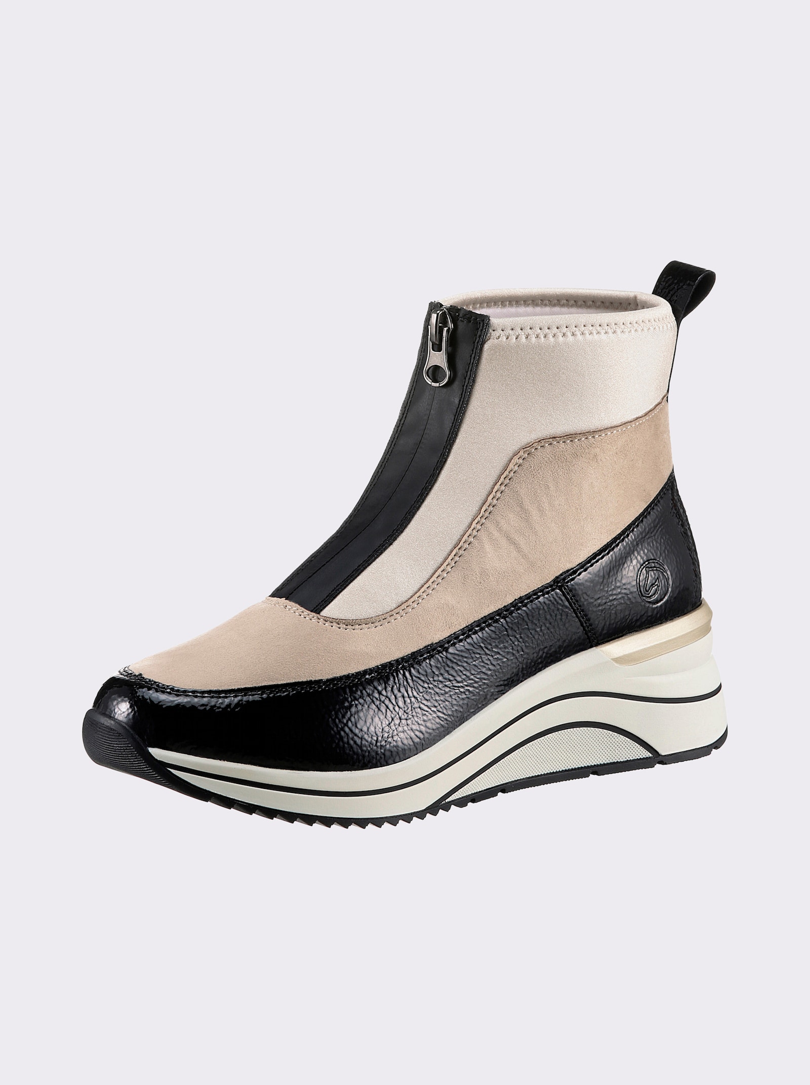 Remonte Stiefelette - schwarz-weiss