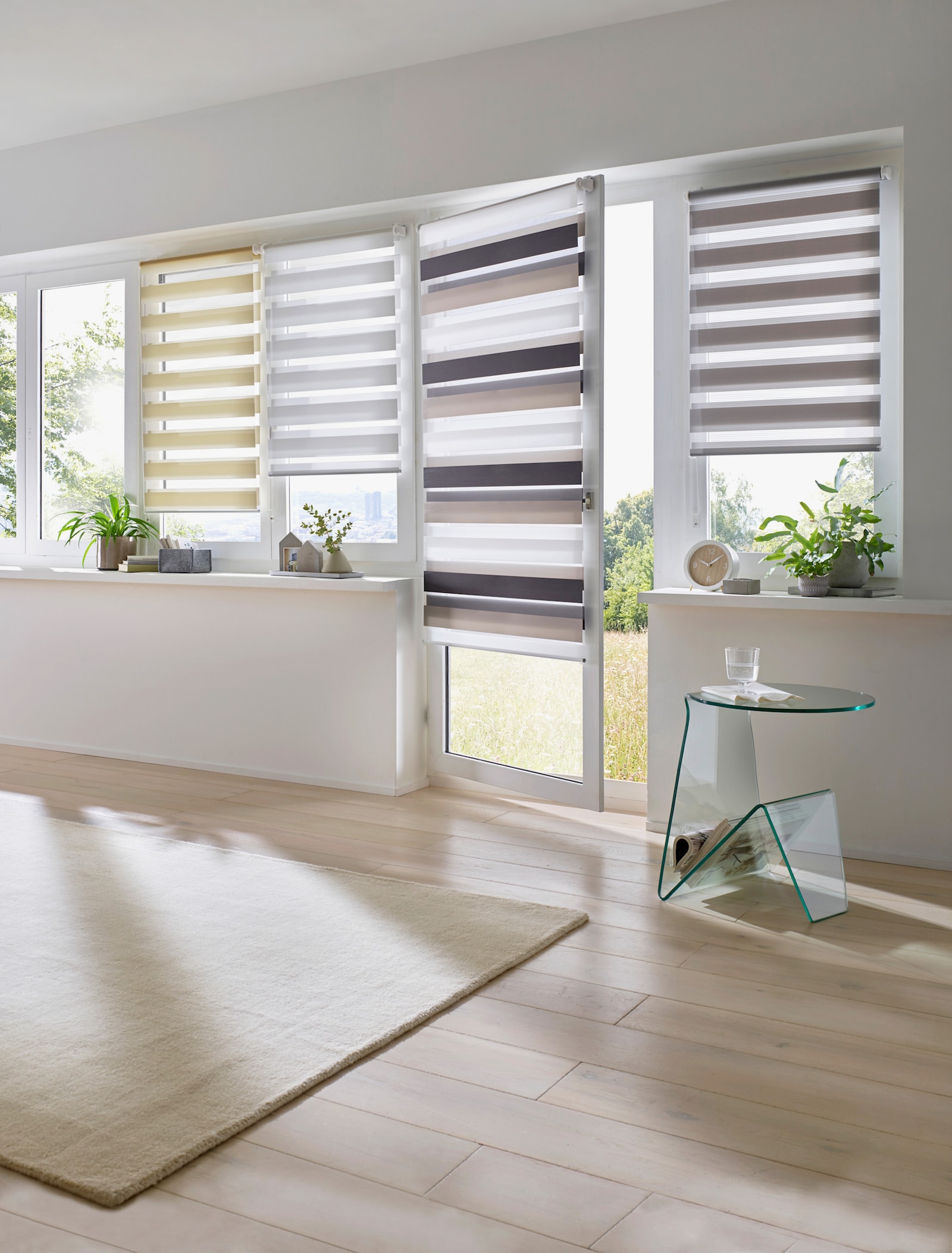 heine home Doppelrollo - grau