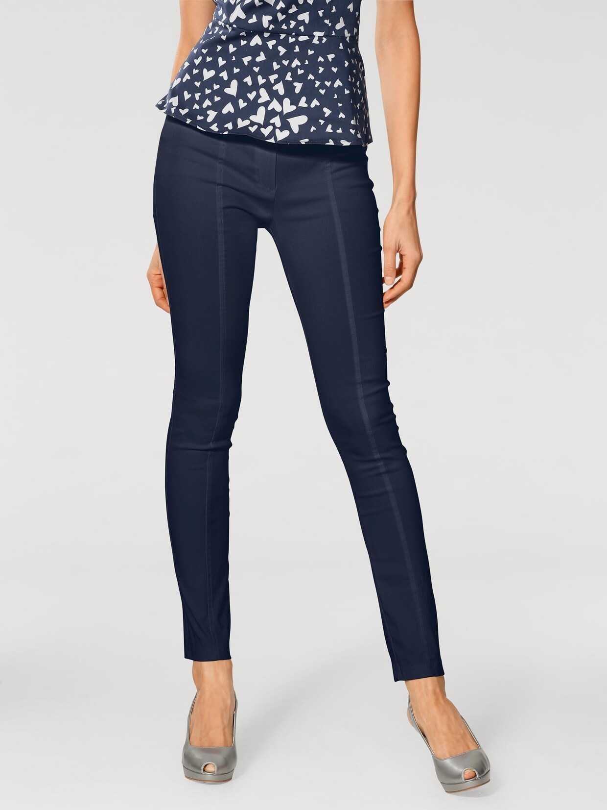 Ashley Brooke Bauchweg-Hose - marine