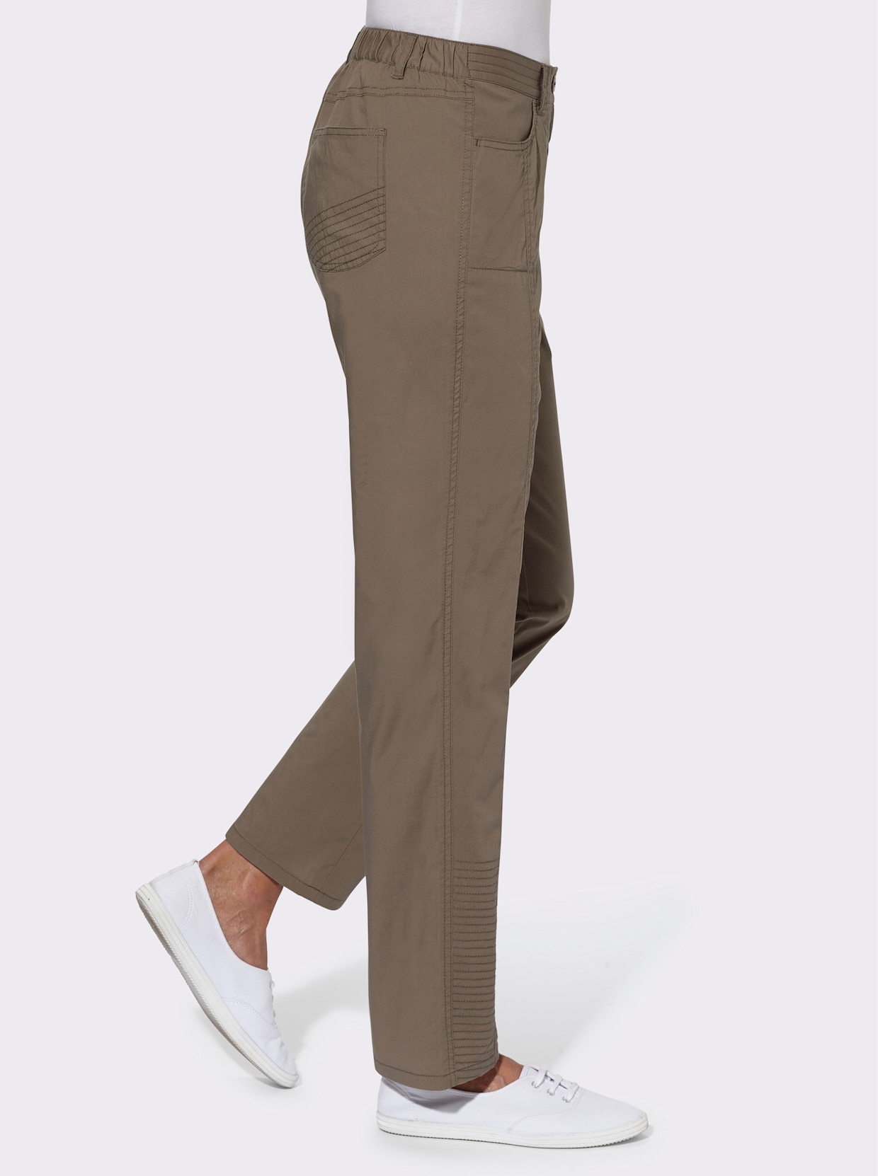 Stretchbroek - taupe
