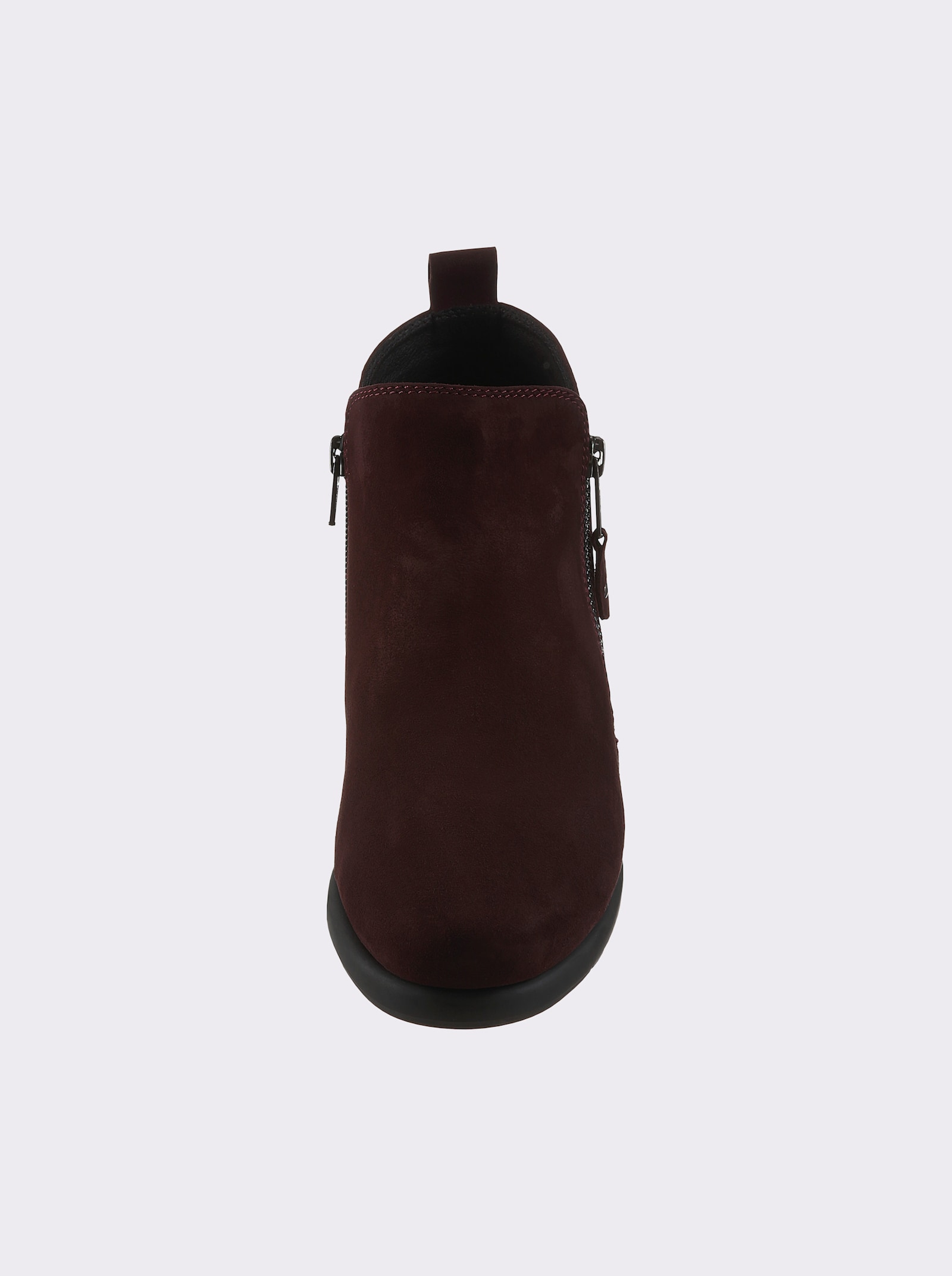 airsoft modern+ Stiefelette mit Nubukleder - bordeaux