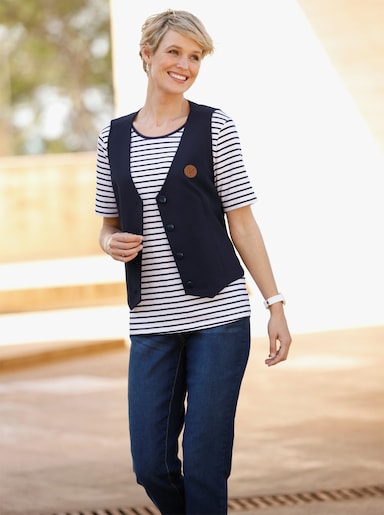 Weste zum Knöpfen - marine