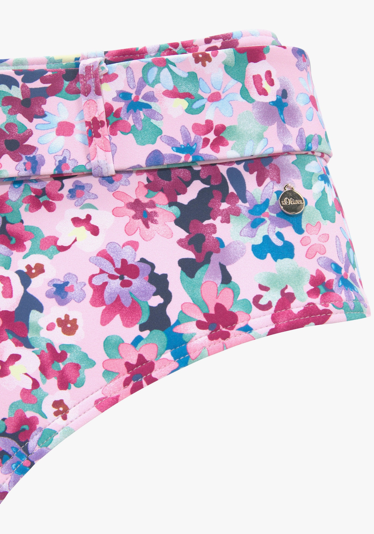 s.Oliver Highwaist bikinibroekje - paars geprint