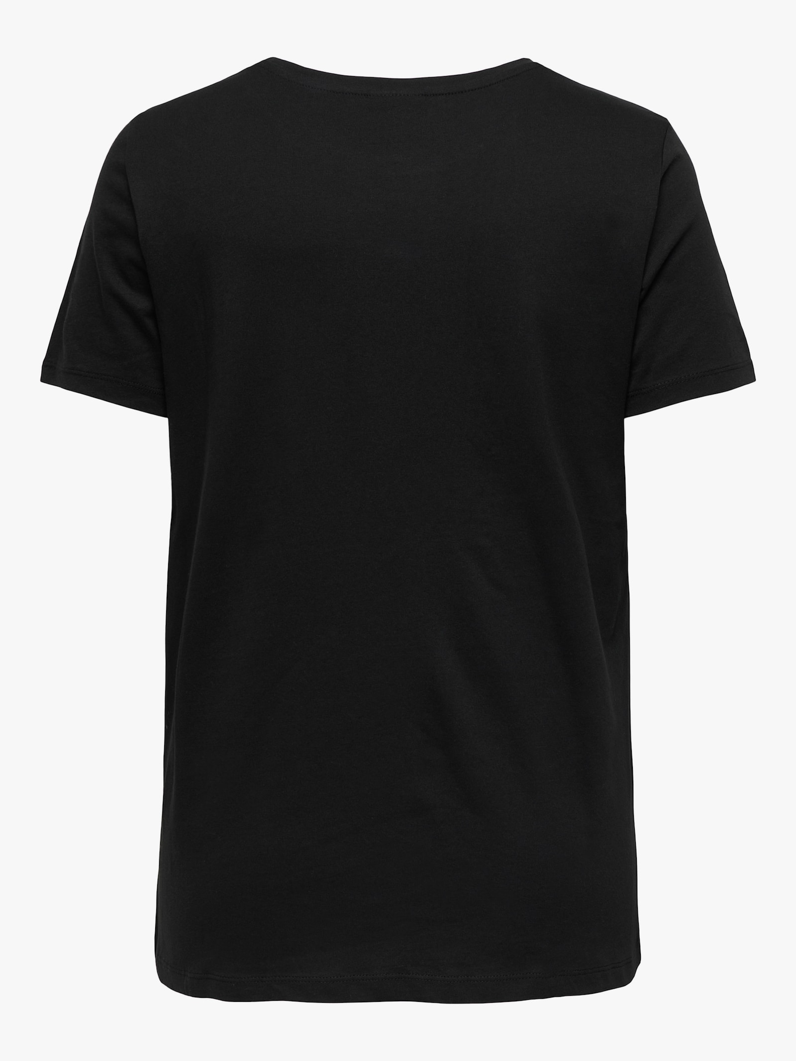 ONLY CARMAKOMA Kurzarmshirt - black detail:blue heart front print