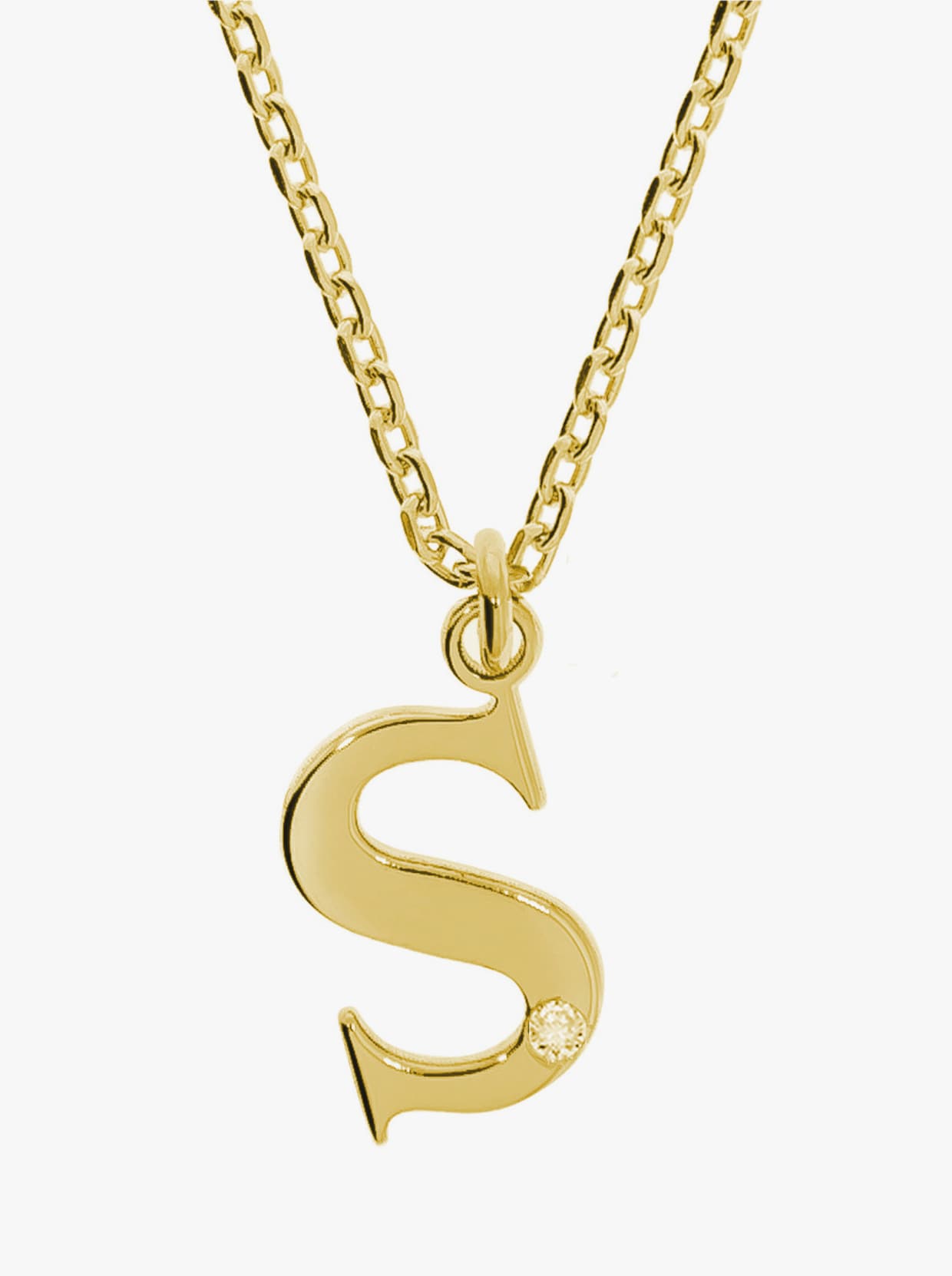 Anhänger mit Kette - Silber vergoldet 925