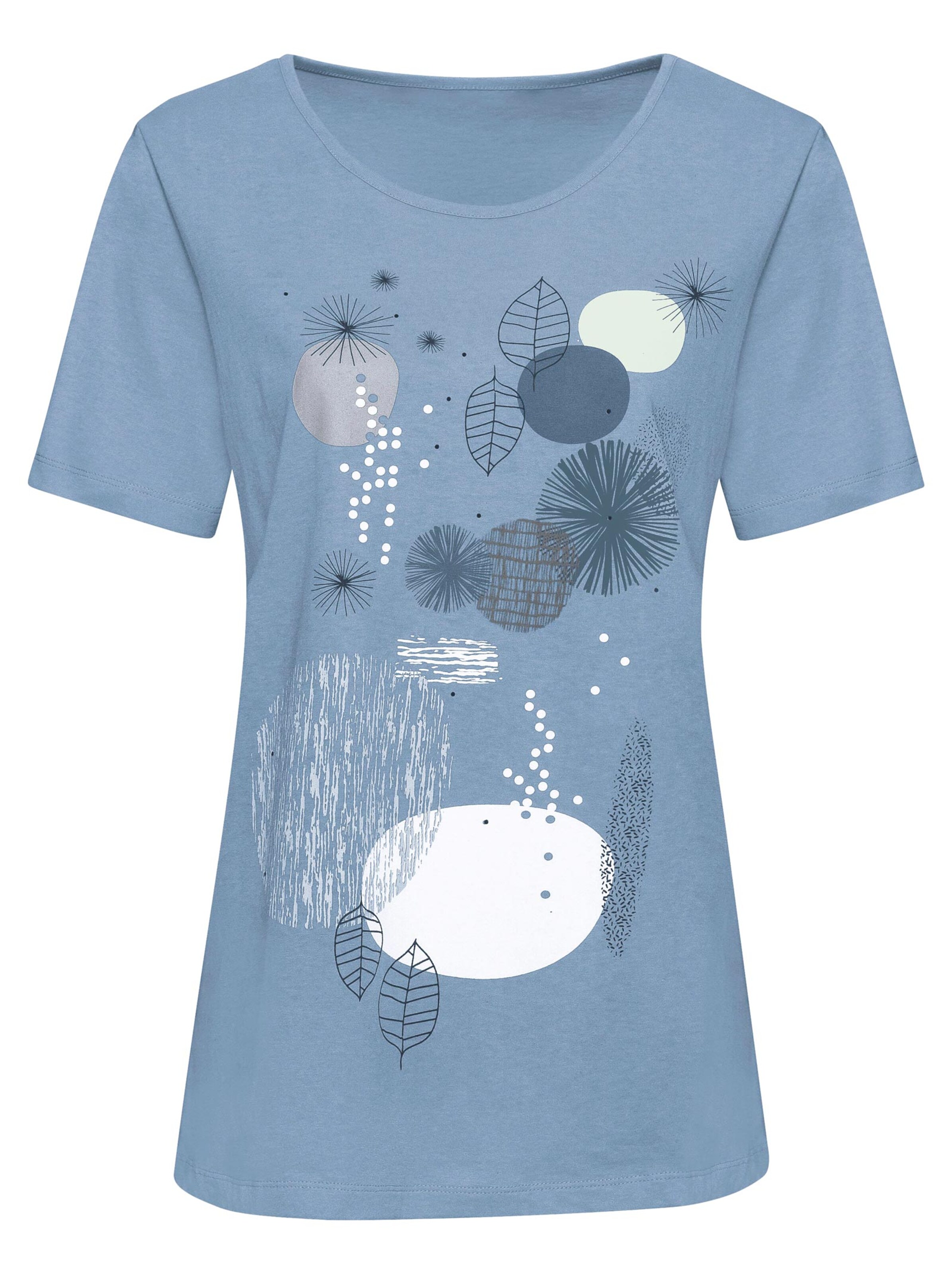 Shirt - blau-bedruckt