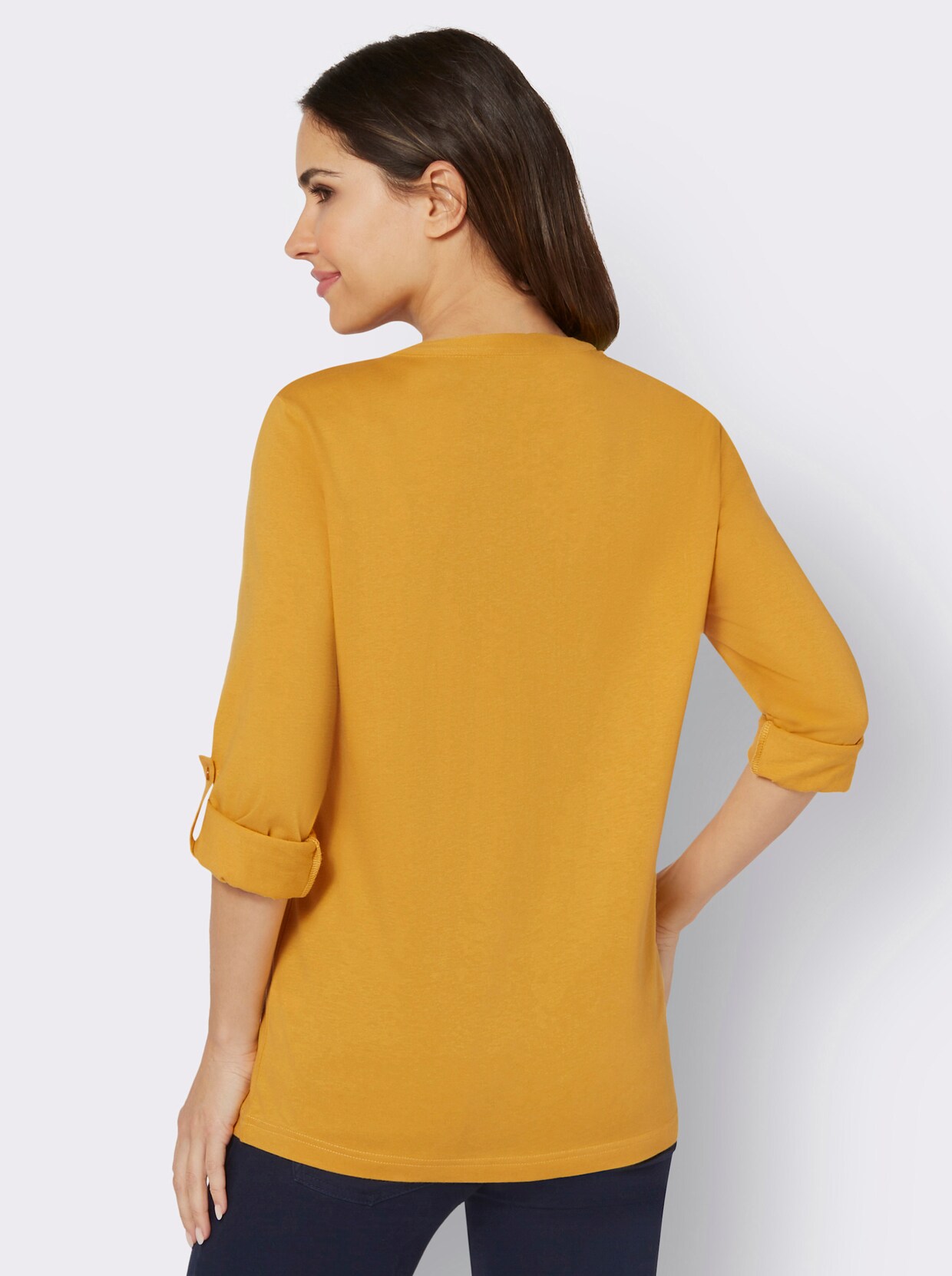 Shirt met lange mouwen - oker