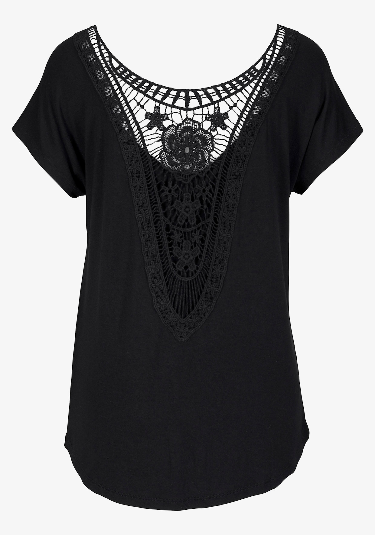 LASCANA Strandshirt - schwarz
