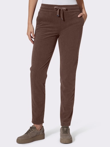 heine Cordhose mit Dehnbund - schoko