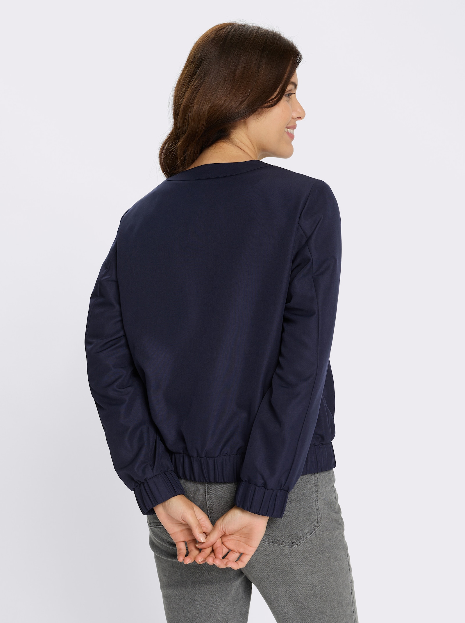 Blousonjacke mit Reißverschluss - marine