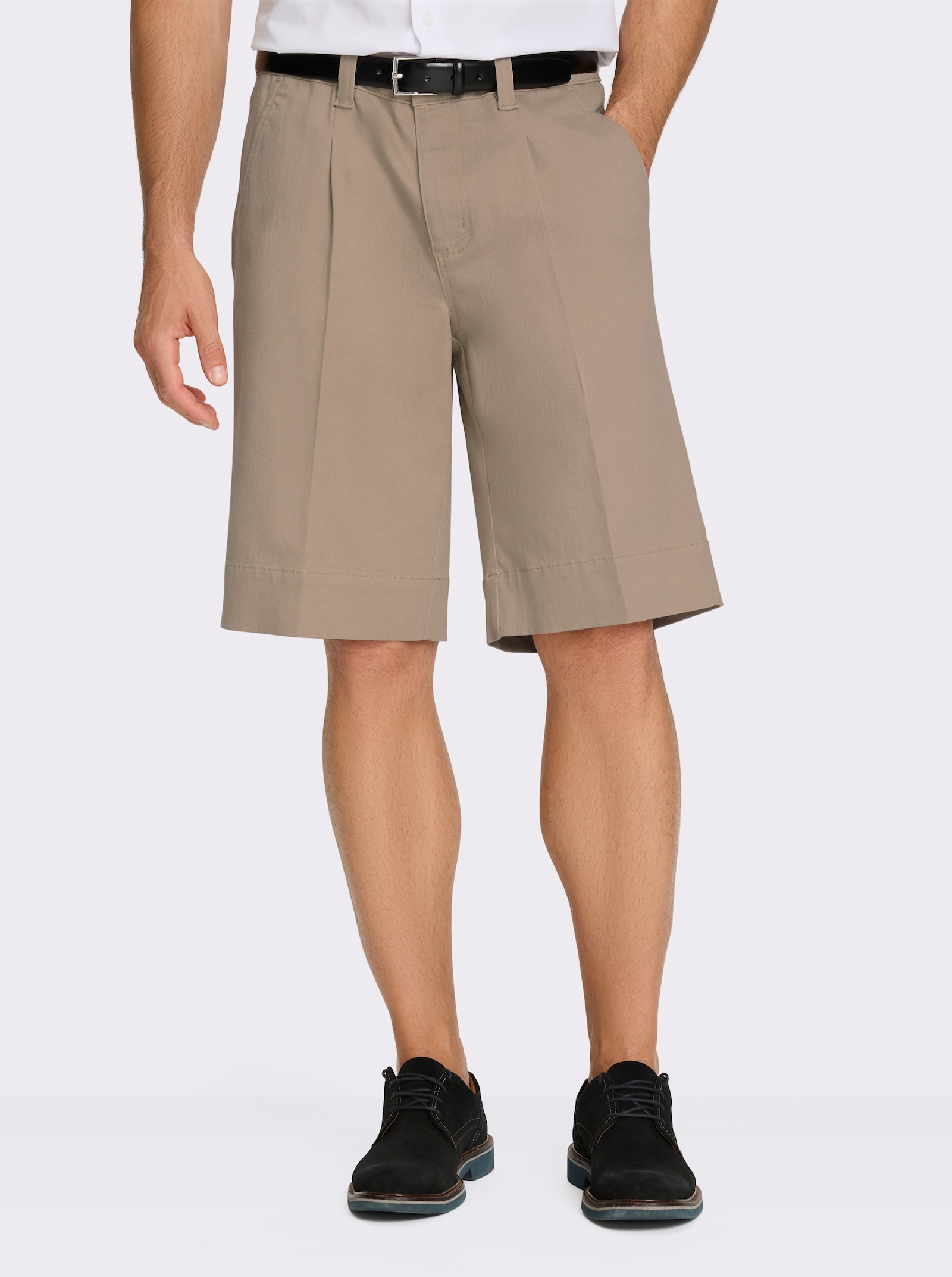Marco Donati Bermudas mit Bundfalten - beige