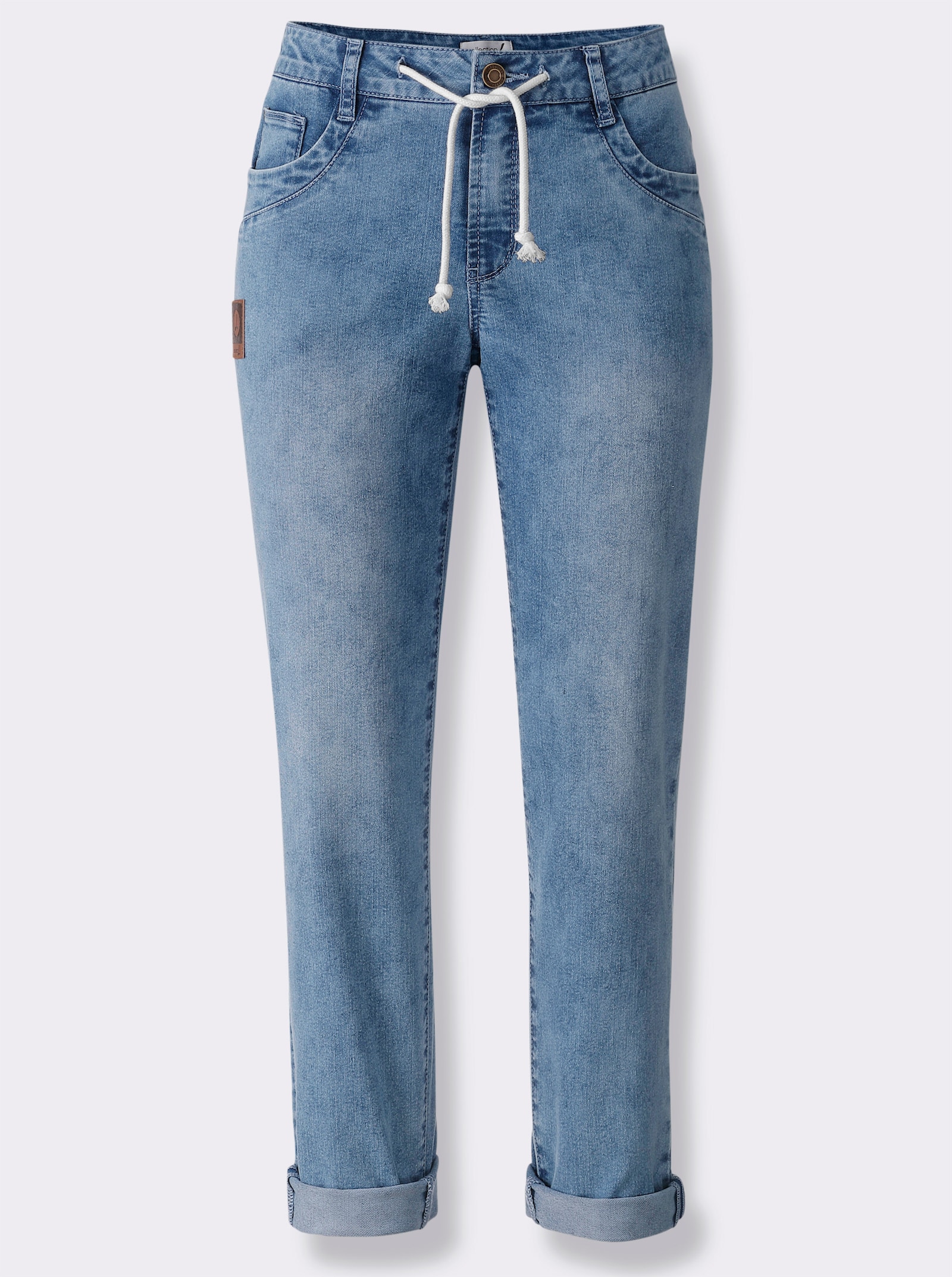 5-Pocket-Jeans in knöchellanger Schnittform - blue-bleached