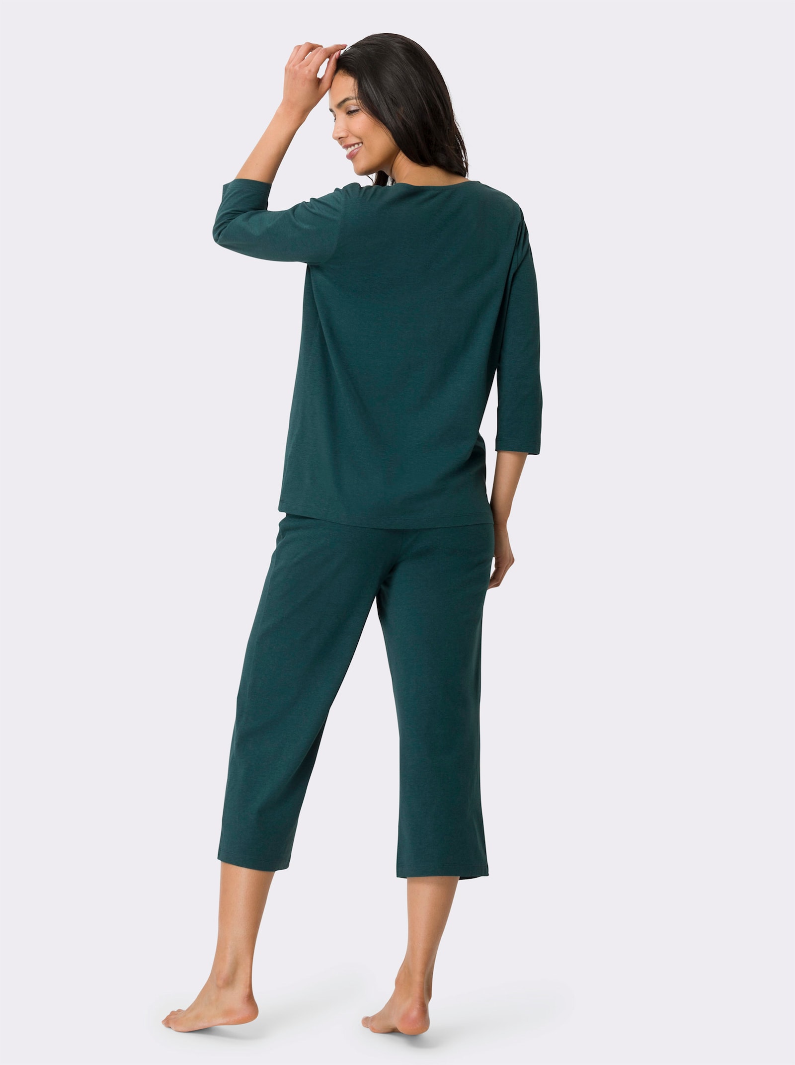 Pyjama met zacht draaggevoel - petrol