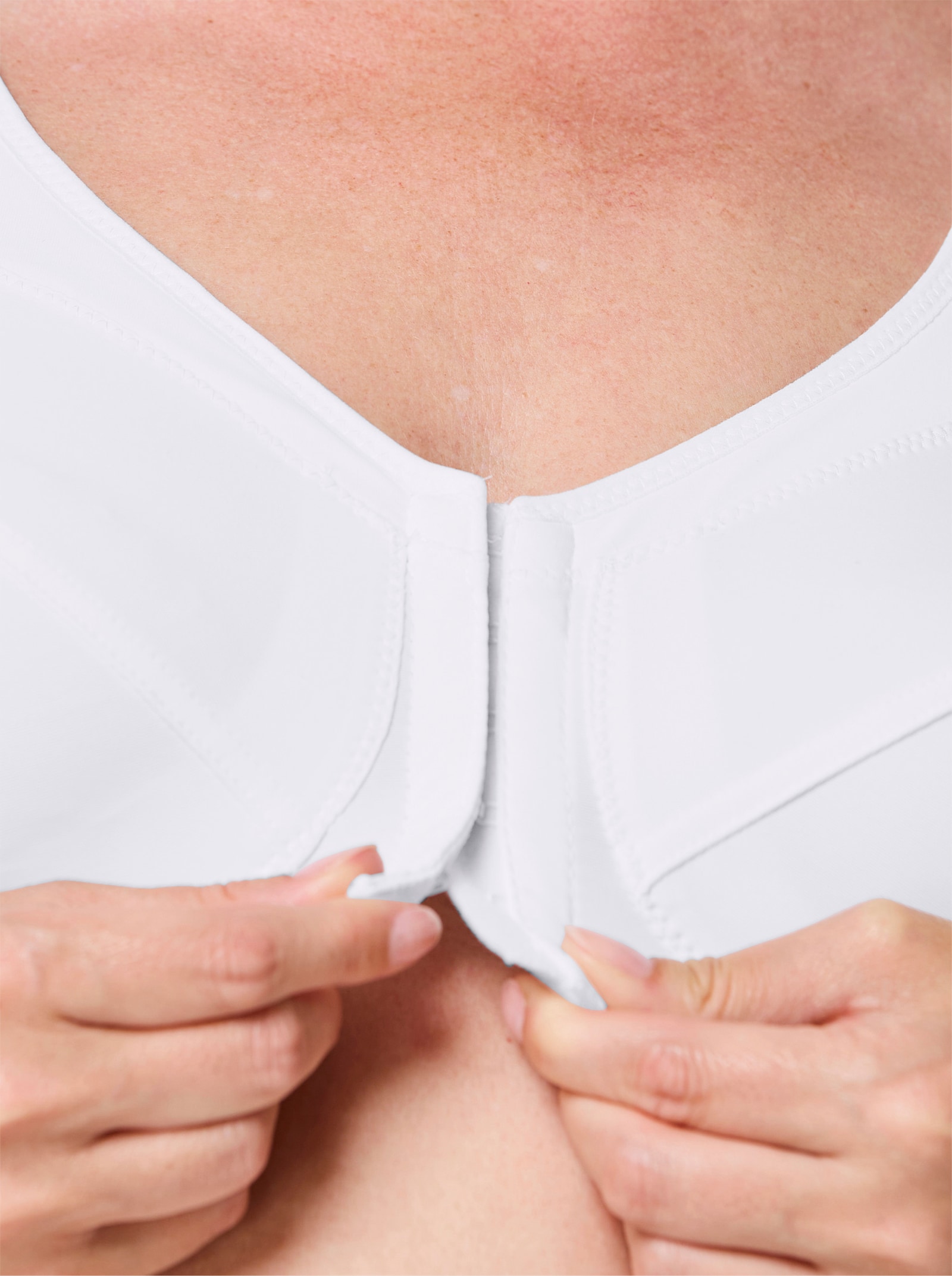 wäschepur Beha zonder beugel met voorsluiting - wit