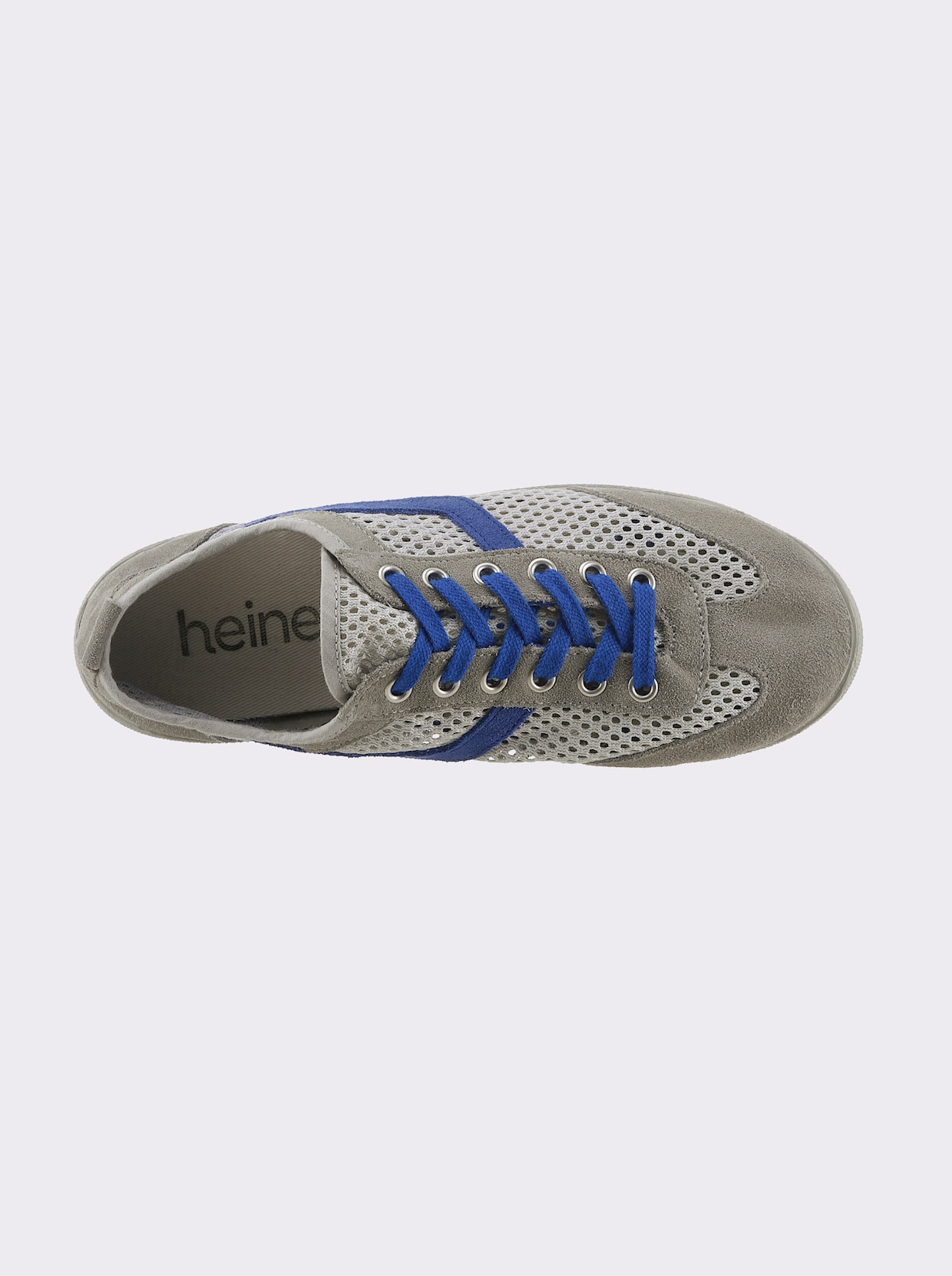 heine Sneaker - grijs/koningsblauw