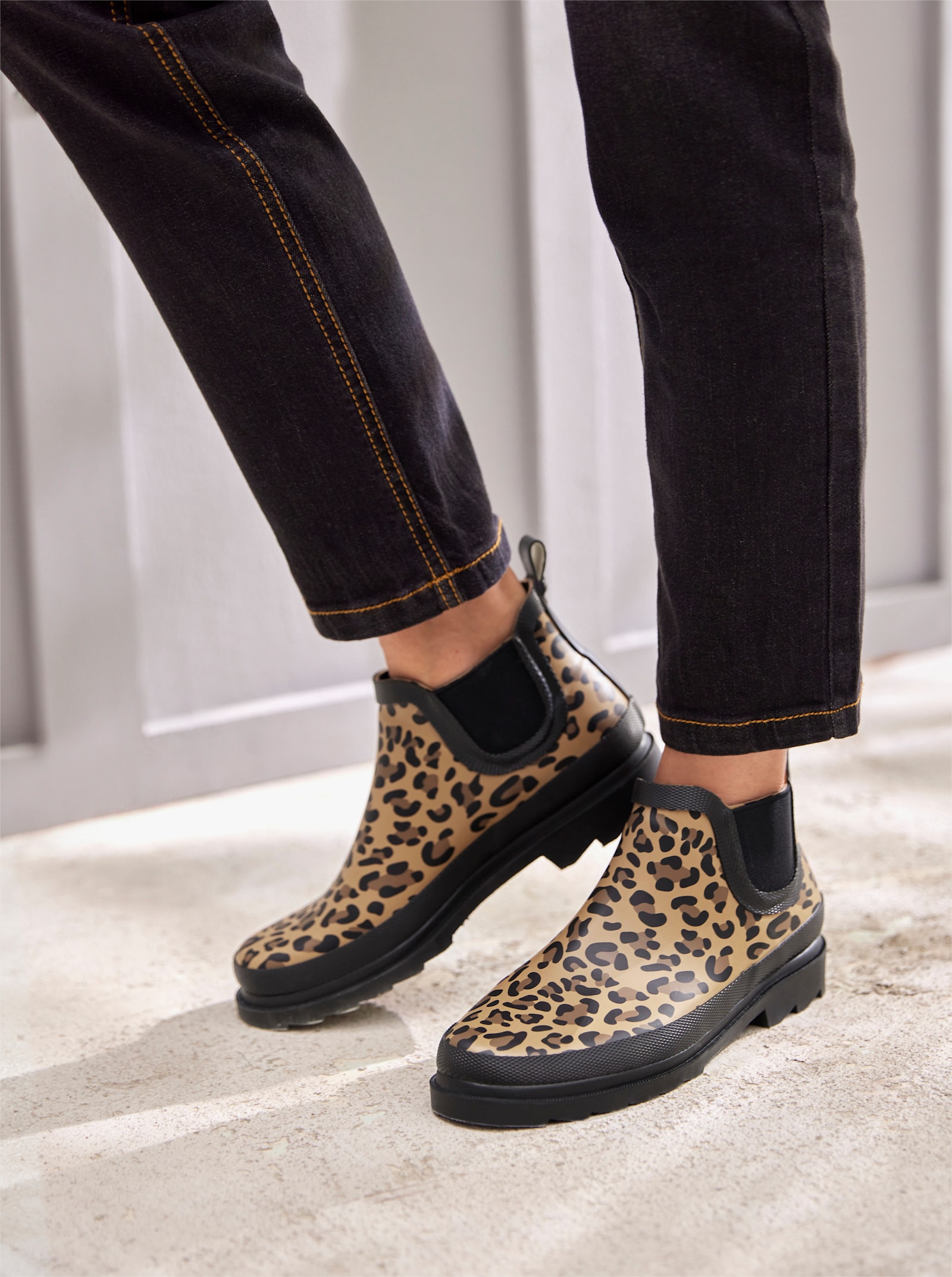 heine Stiefelette - camel-schwarz