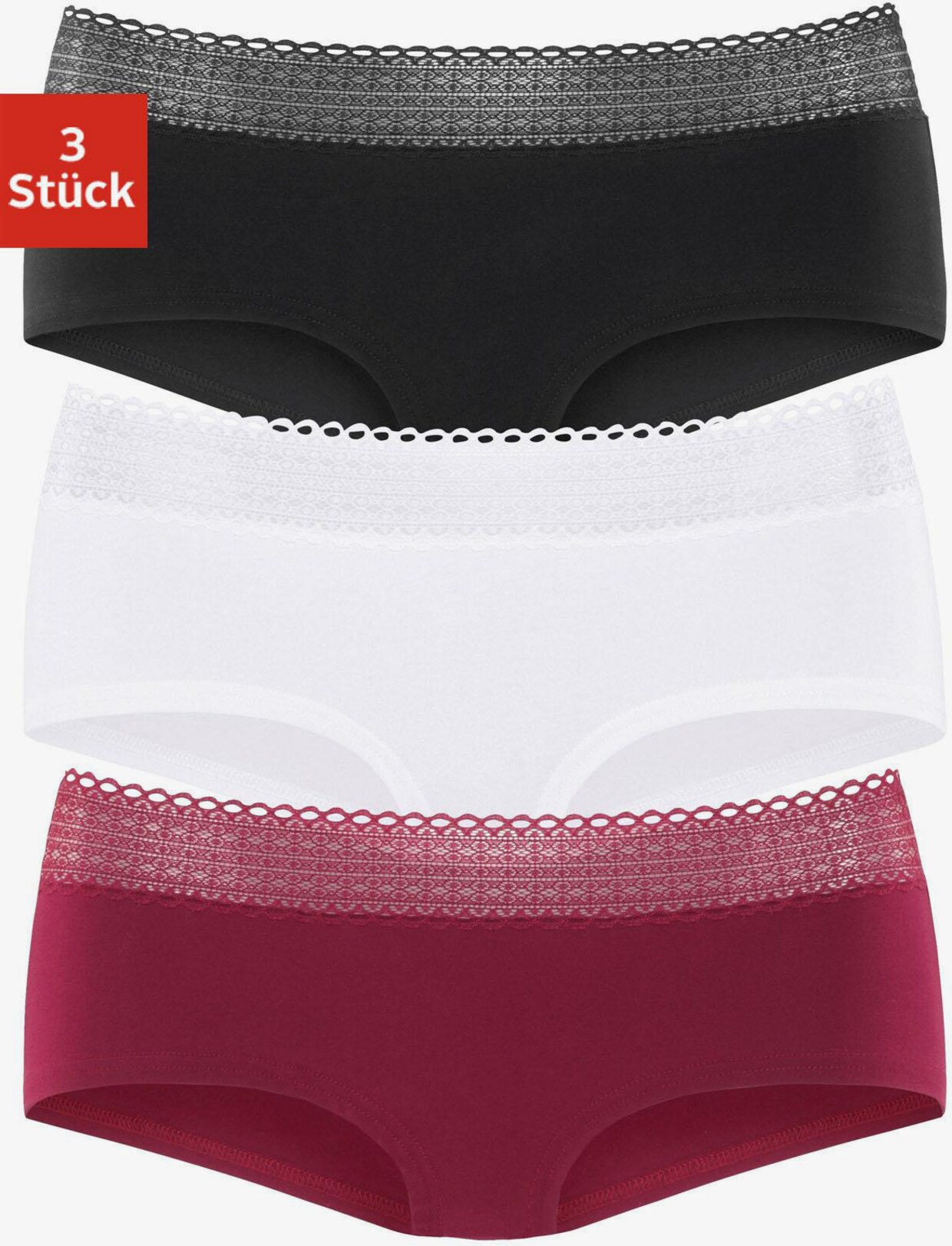 s.Oliver Panty - rouge, noir, blanc