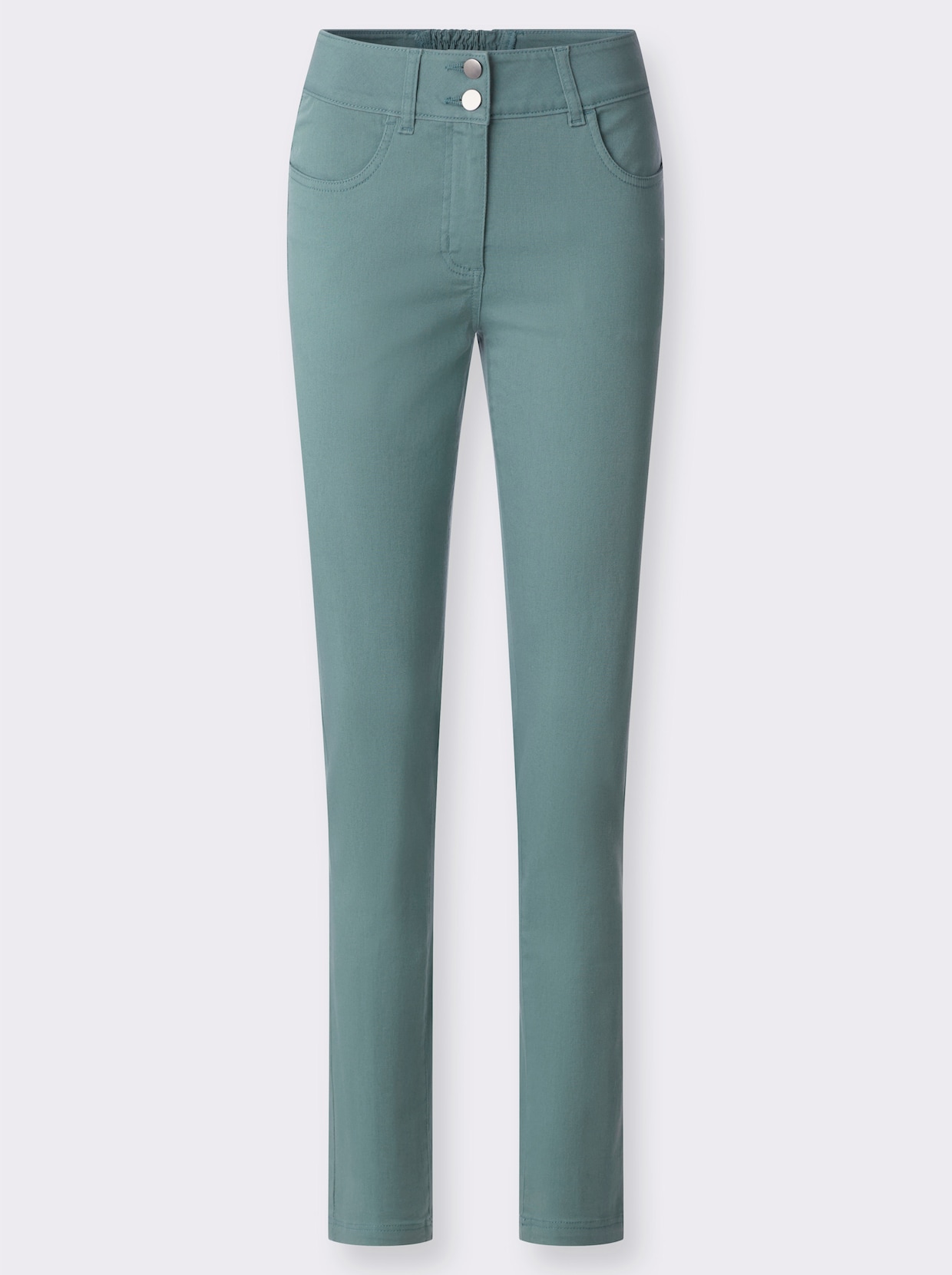 Jeans mit Stretch-Einsatz hinten - jade