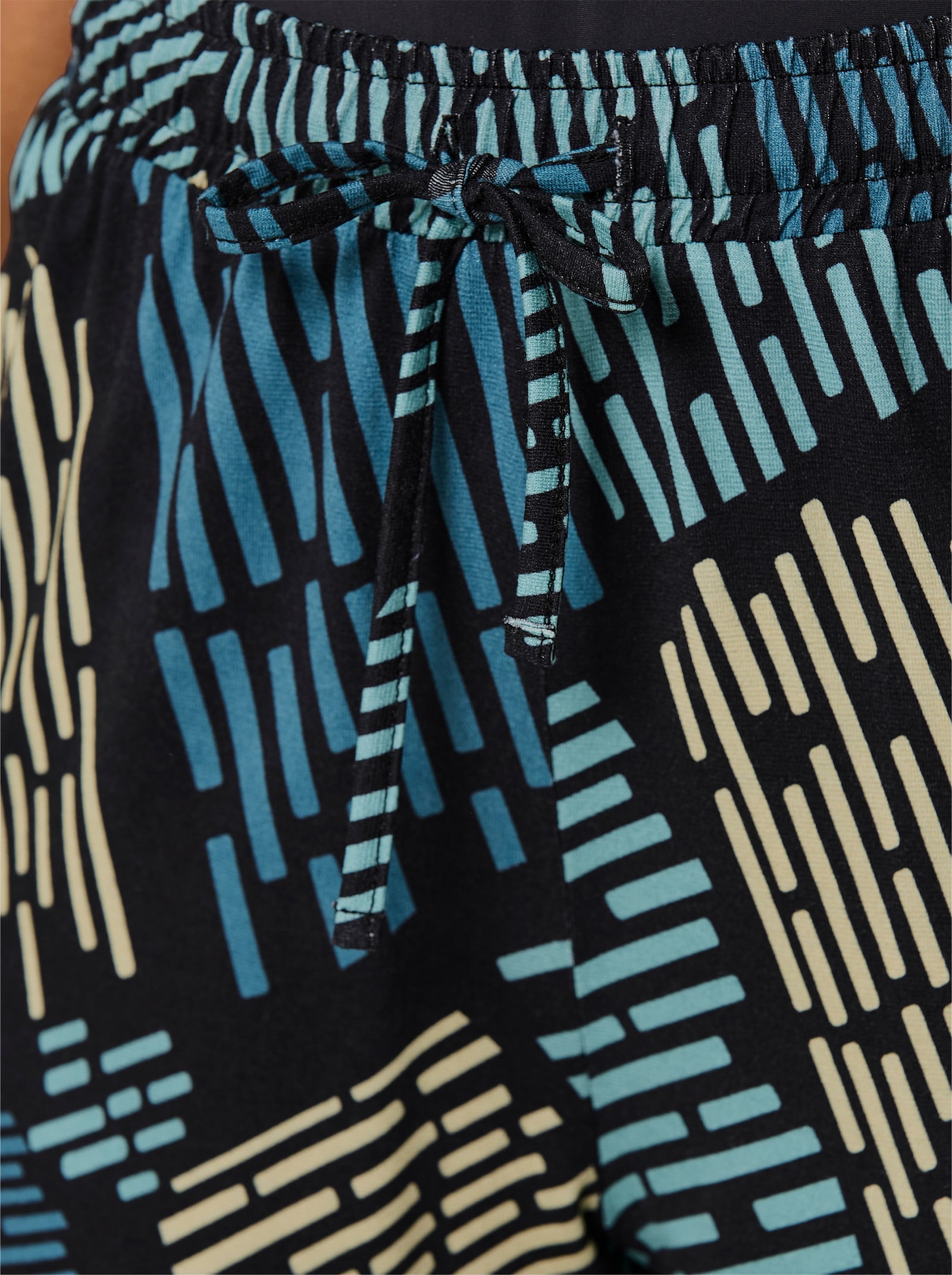 feel good Strandhose - weiß-schwarz-topas