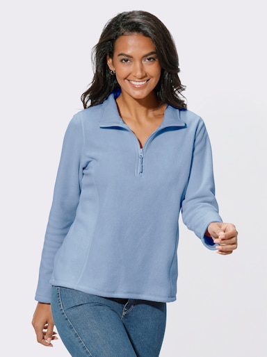 Fleece-Shirt - bleu