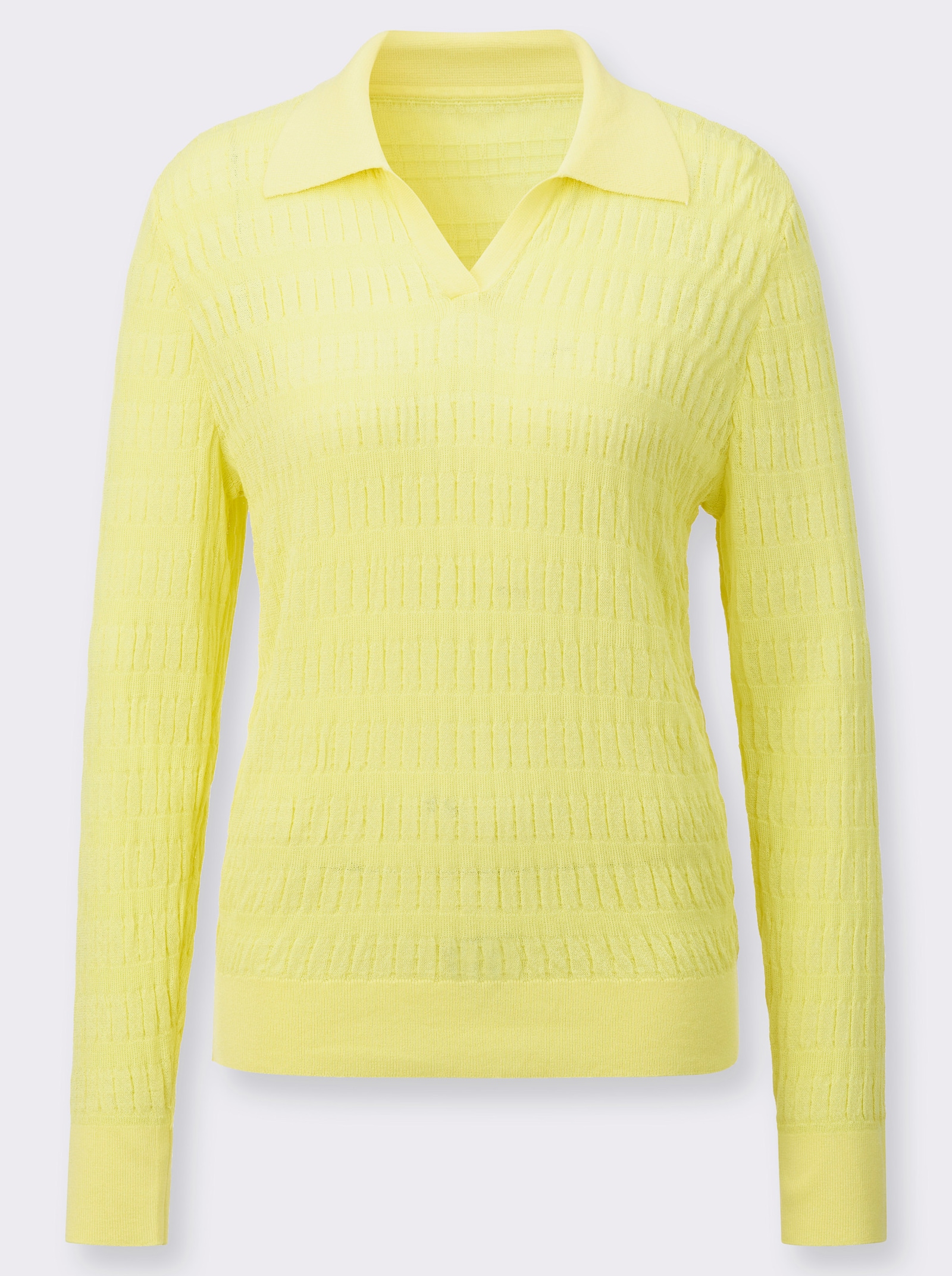 Polopullover - zitrone