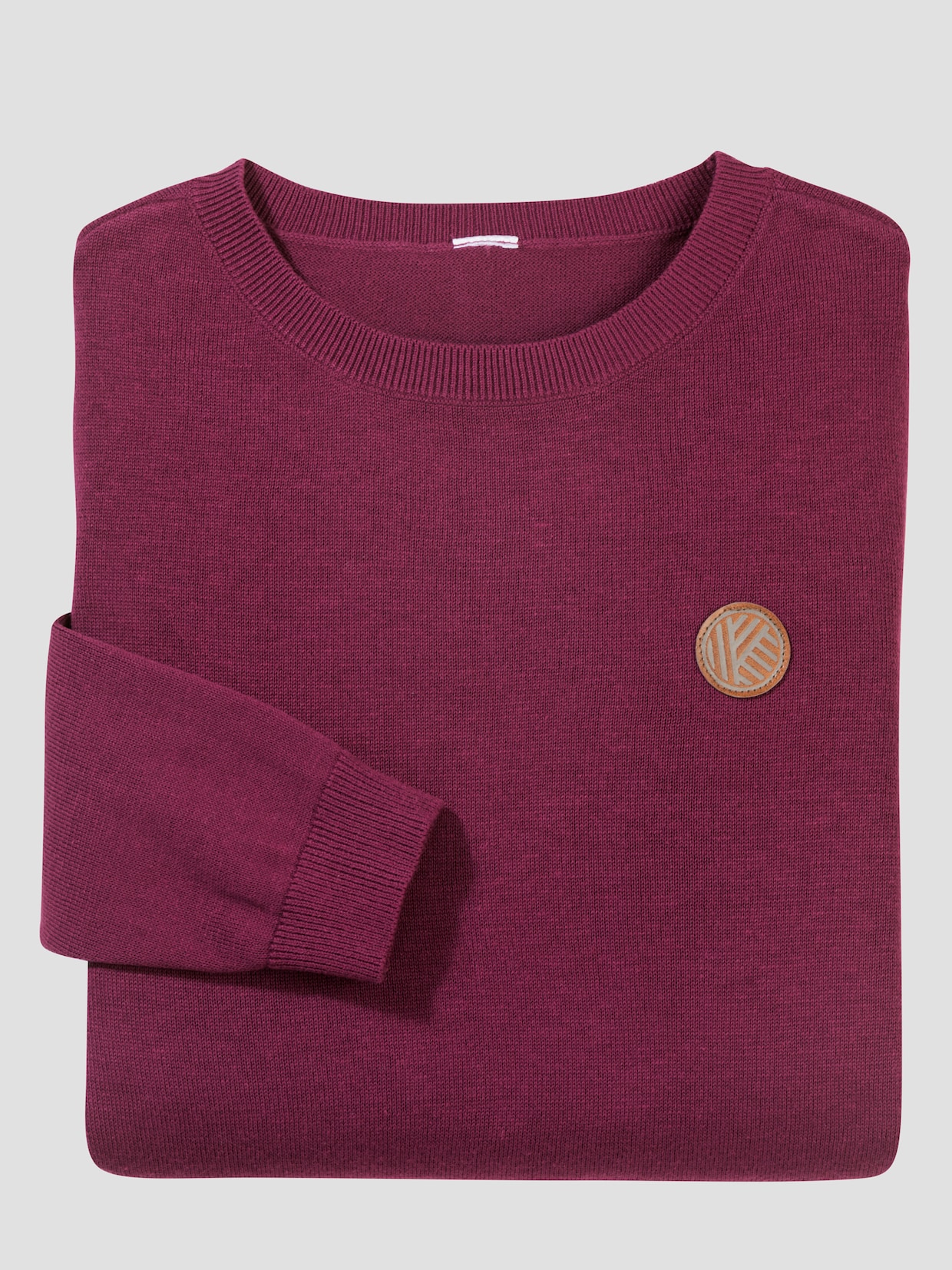 Longpullover mit 50% Baumwolle - malve