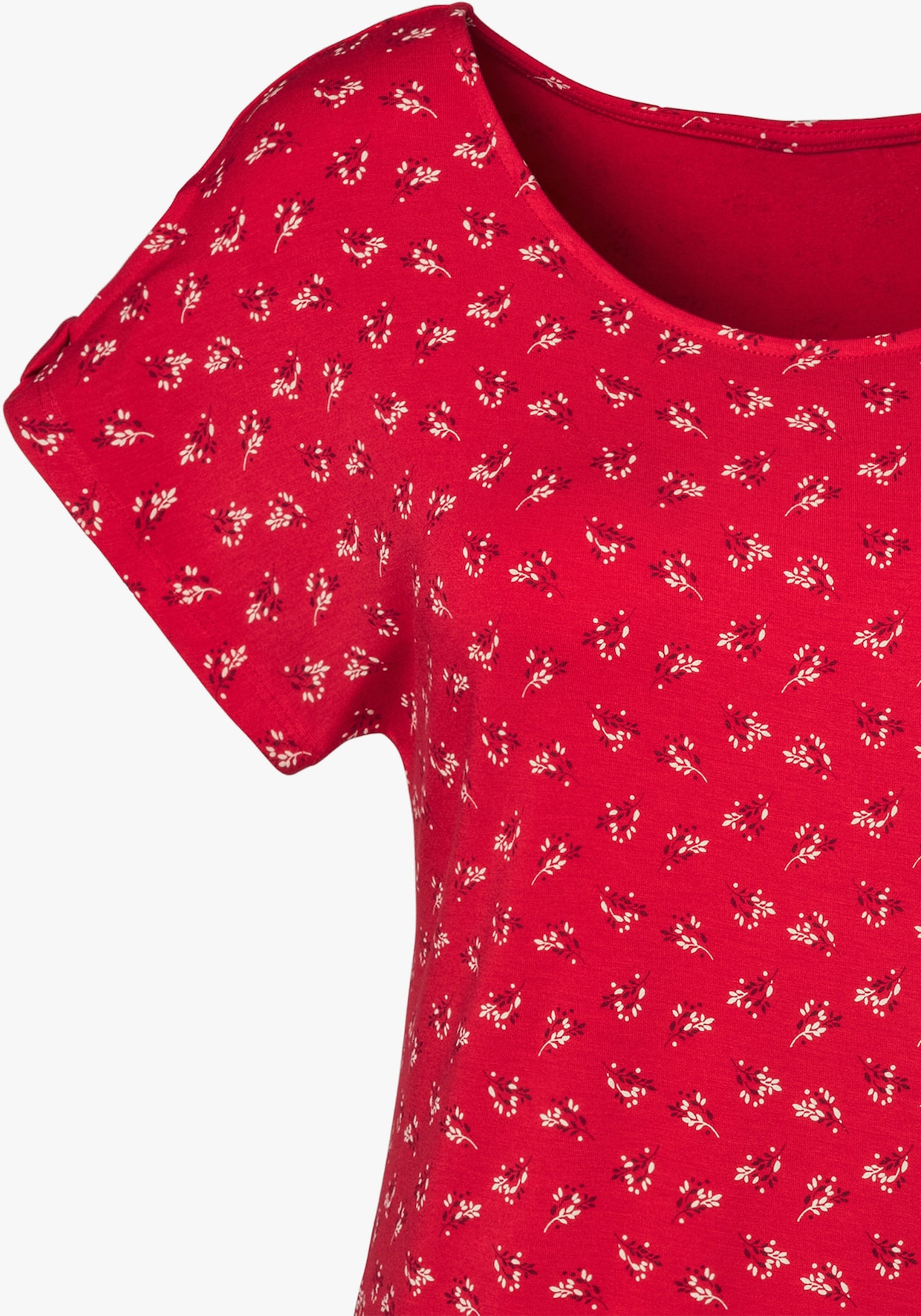 LASCANA T-shirt - rood, donkergrijs