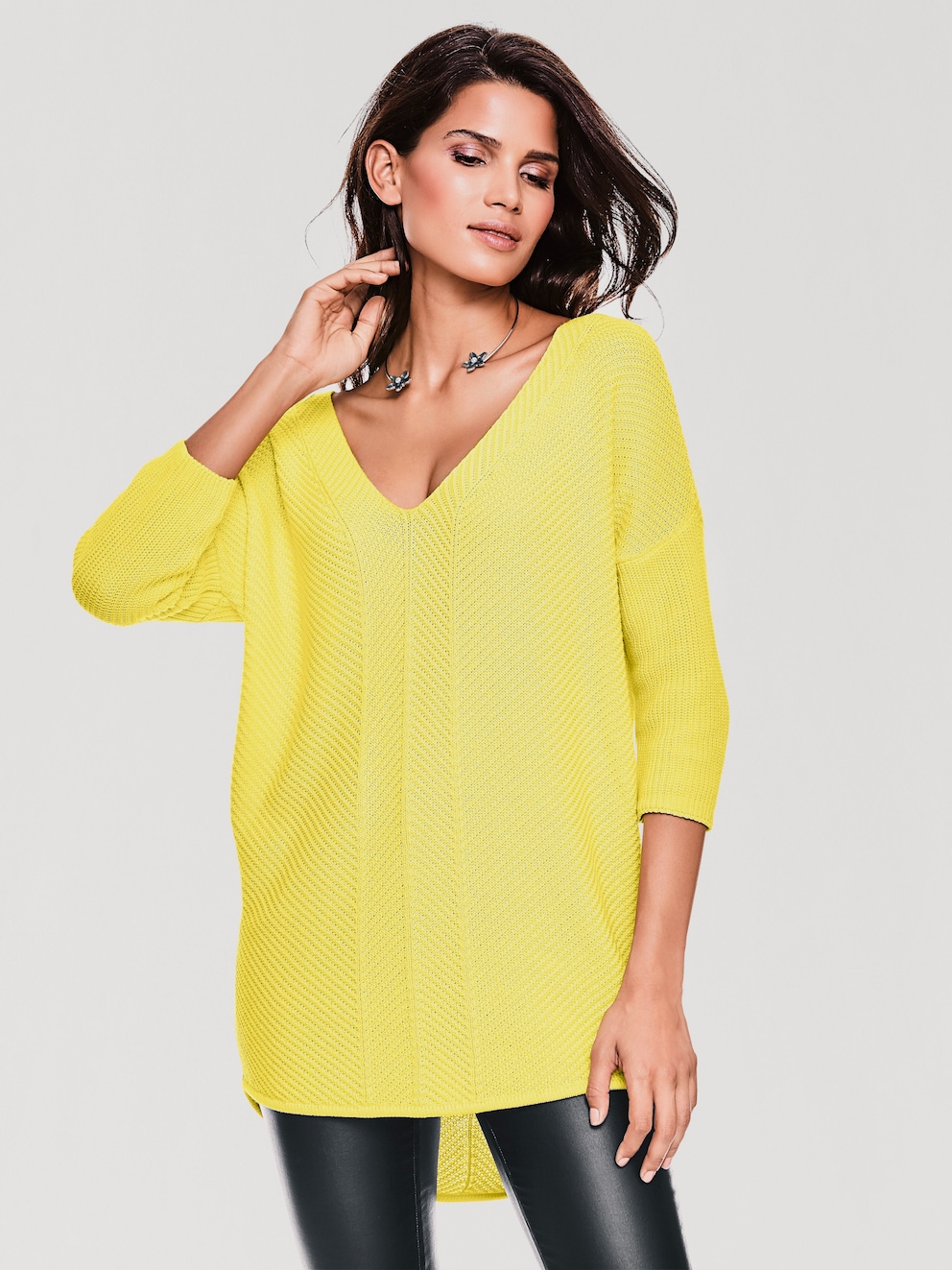 Beatrice™ | Farbenfroher Pullover mit V-Ausschnitt