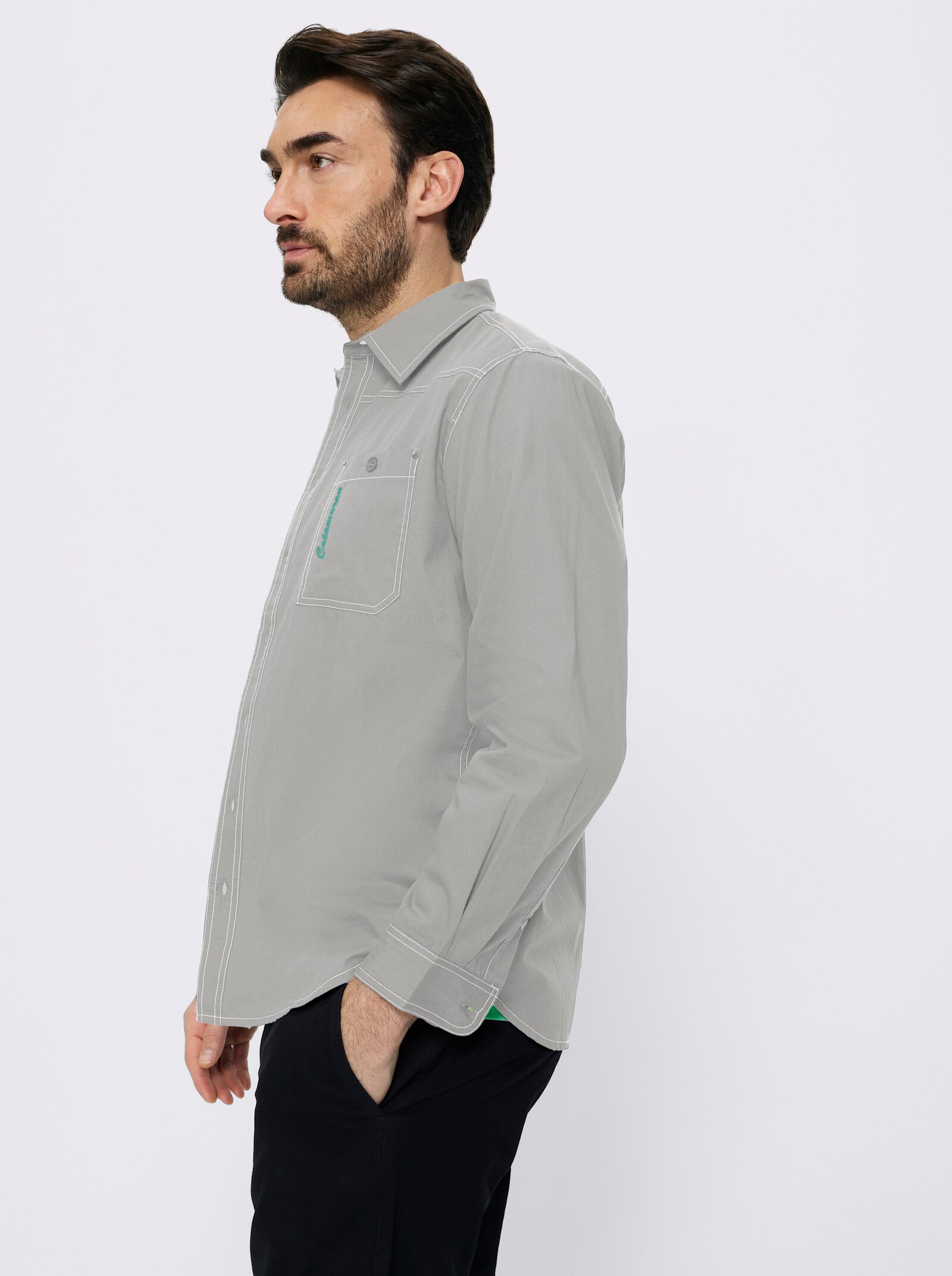 Catamaran Hemd mit Shirt im Set - hellgrau + smaragd