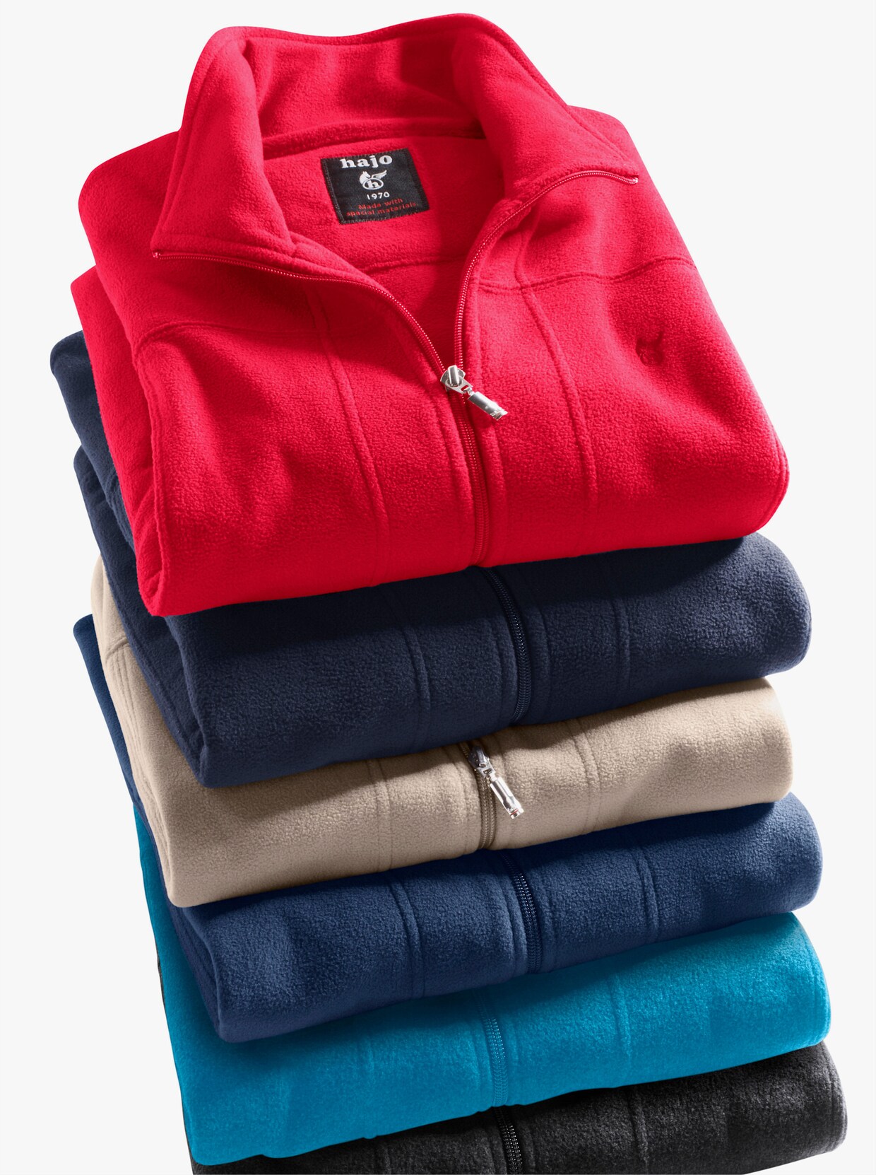 Hajo Fleece-Jacke - anthrazit
