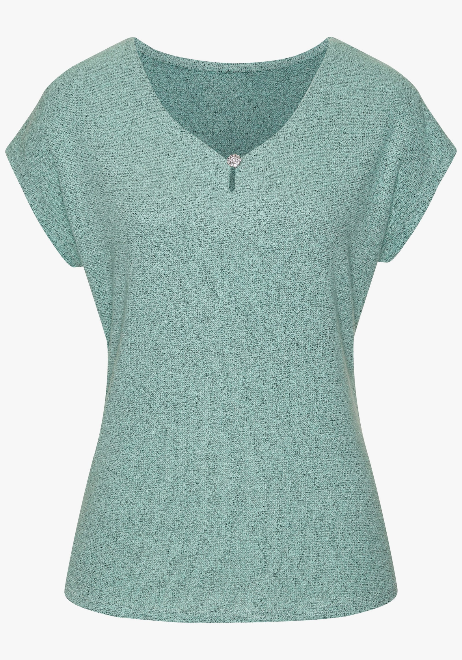 LASCANA Shirt met korte mouwen - mint