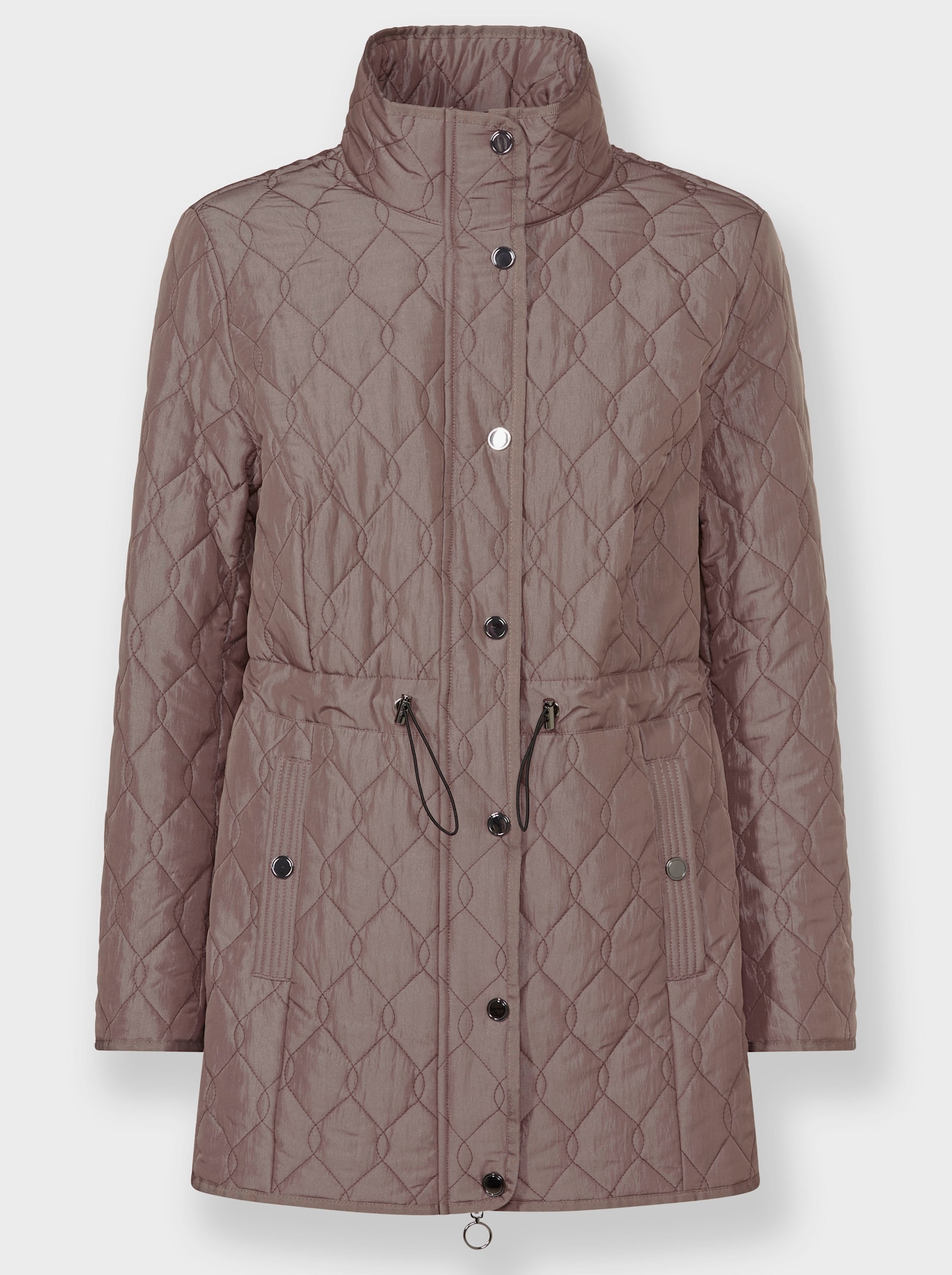 Steppjacke mit sorgfältiger Innenverarbeitung - dunkeltaupe