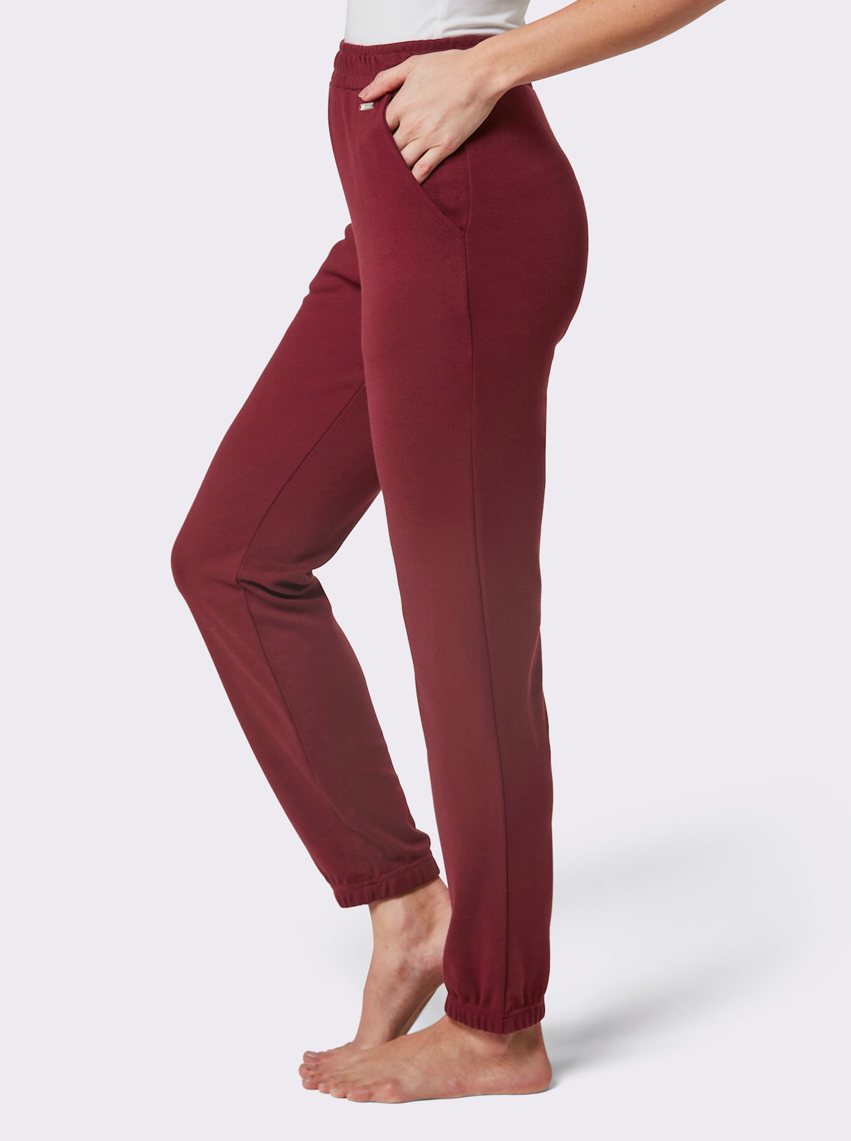 feel good broek - donkerrood
