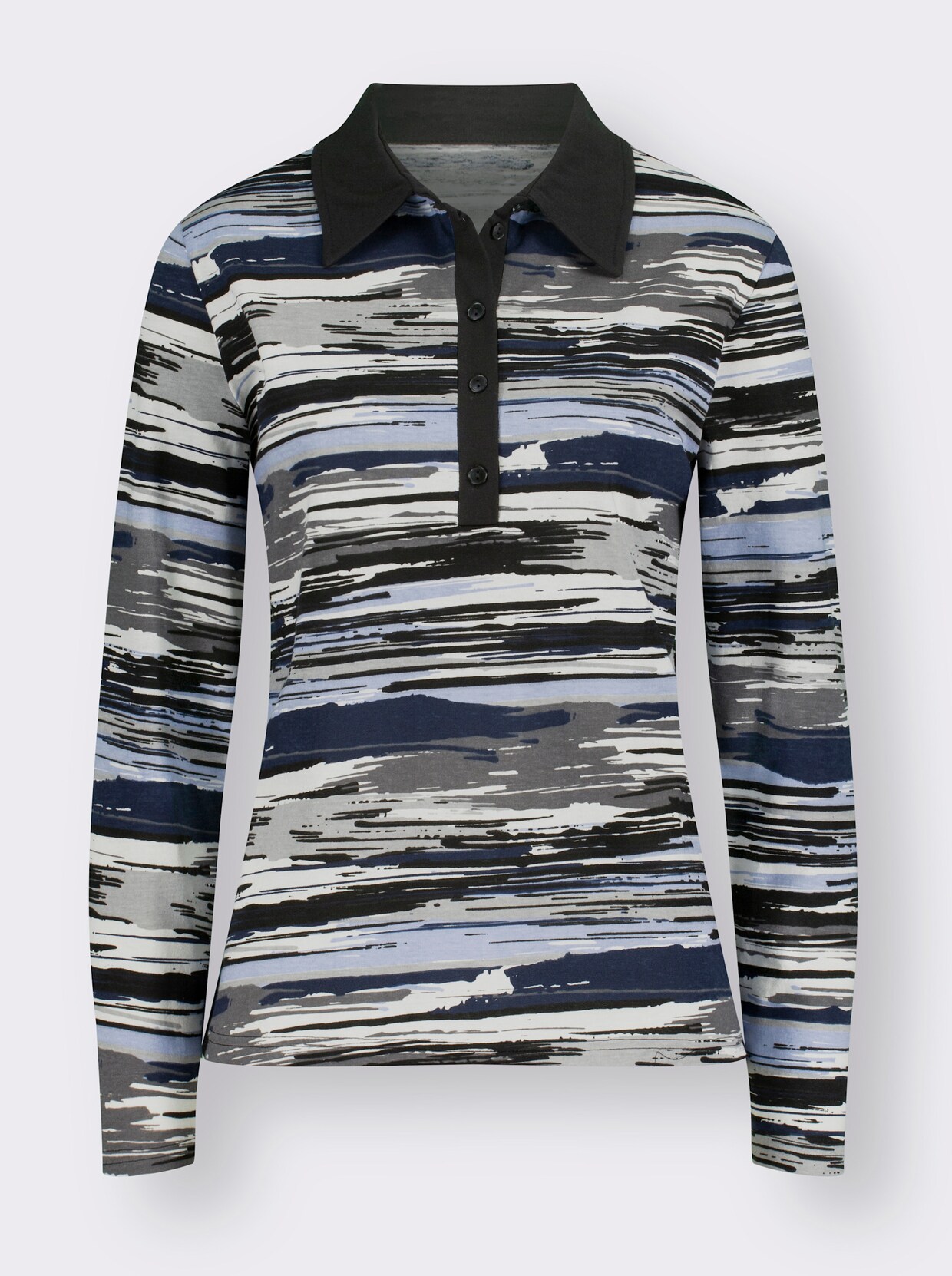 Poloshirt - bleu gedessineerd