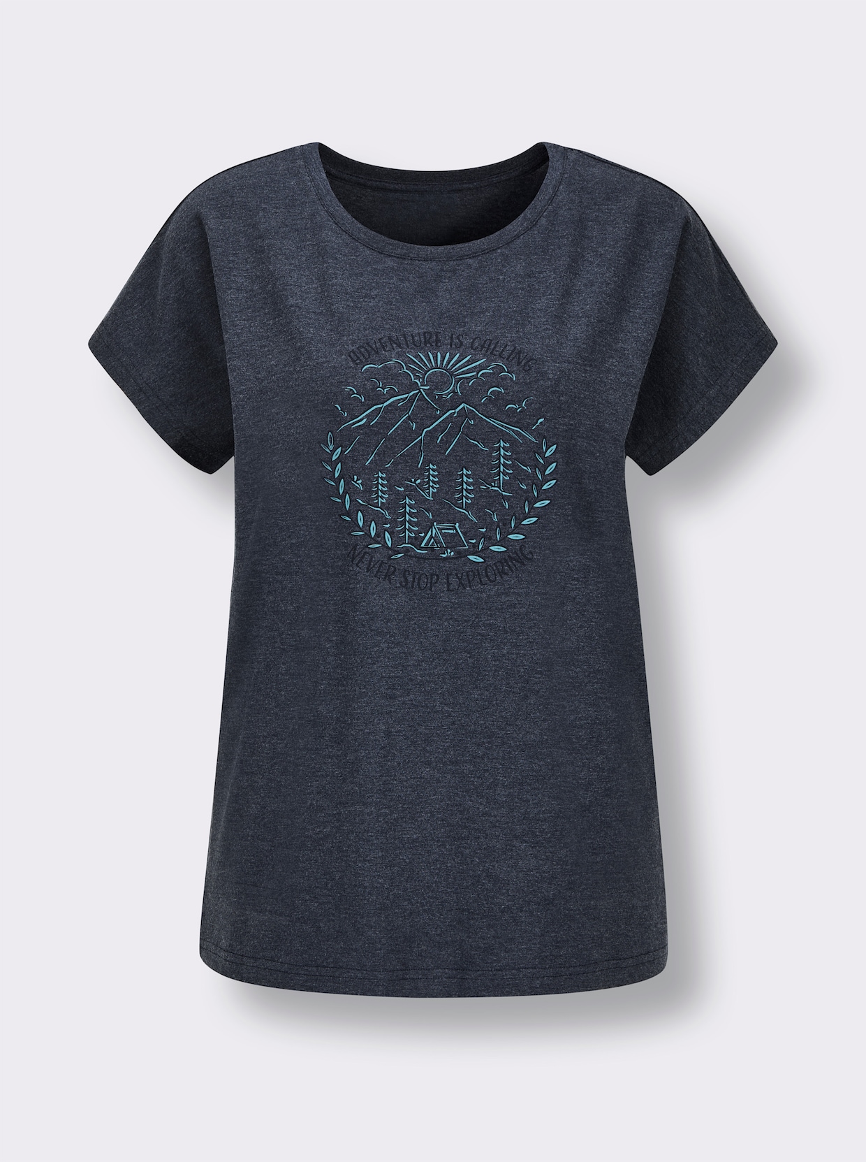 Catamaran Sports Freizeitshirt - dunkelblau-meliert