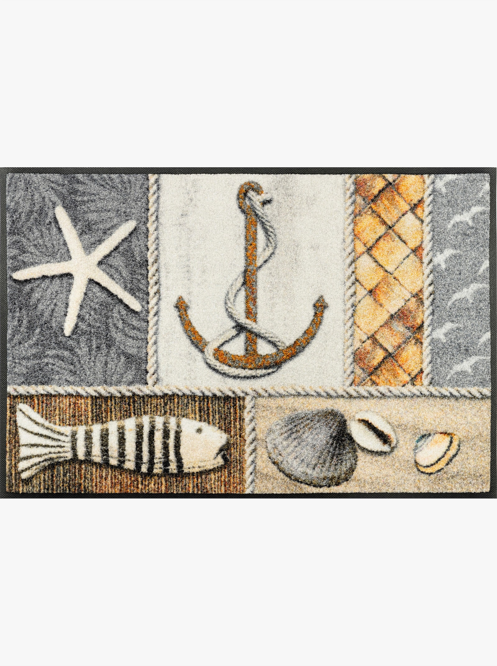 wash+dry by Kleen-Tex Fußmatte - grau-beige