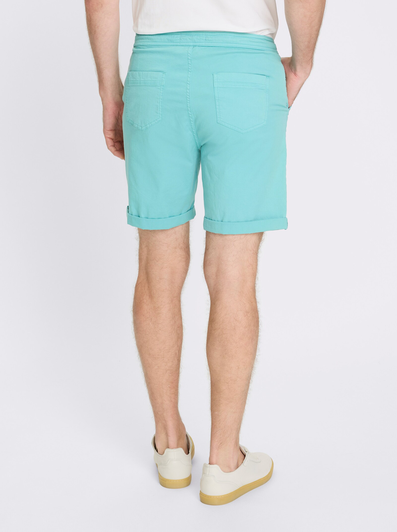 Catamaran Bermudas aus Baumwoll-Stretch - ozean