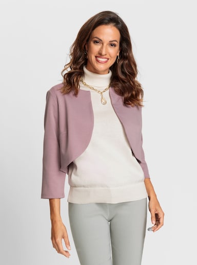 Bolero in Jersey-Qualität - mauve