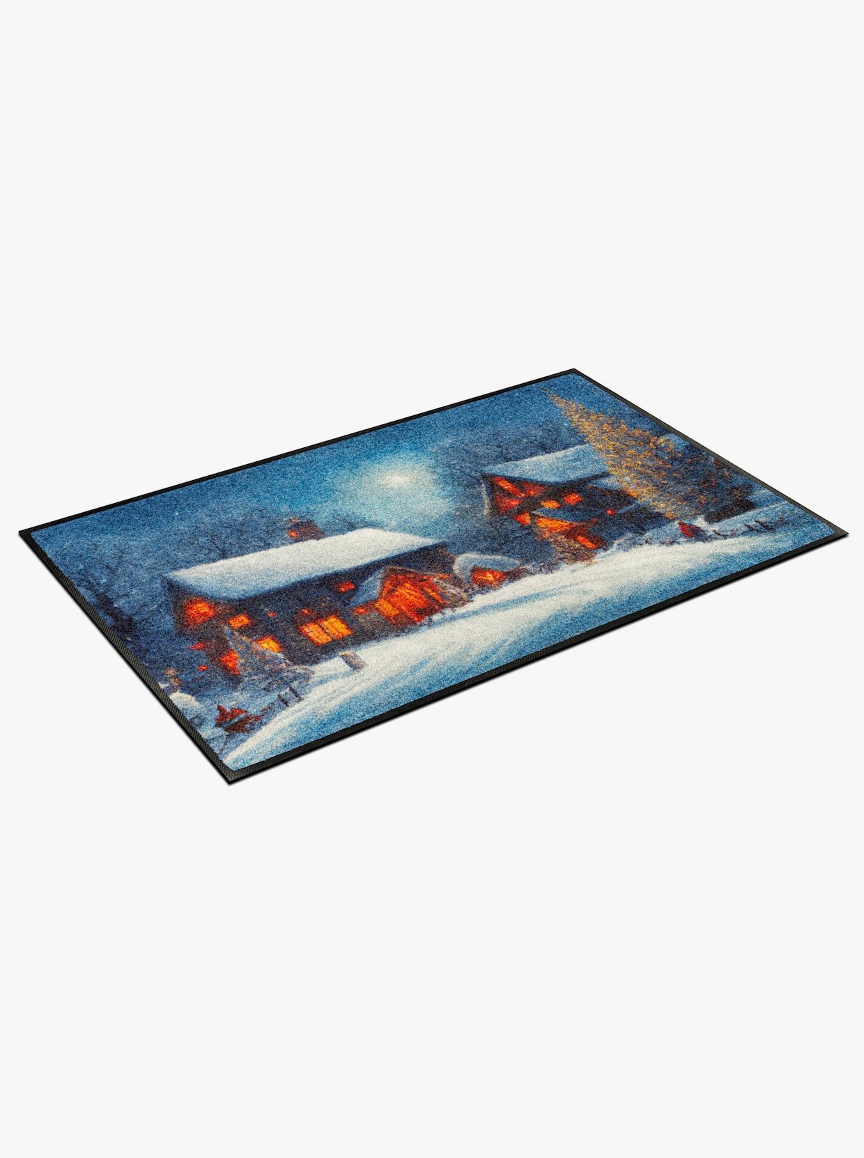 wash+dry by Kleen-Tex Fußmatte - blau-bedruckt