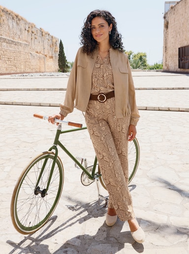 Blusenjacke in Oversize-Form - camel
