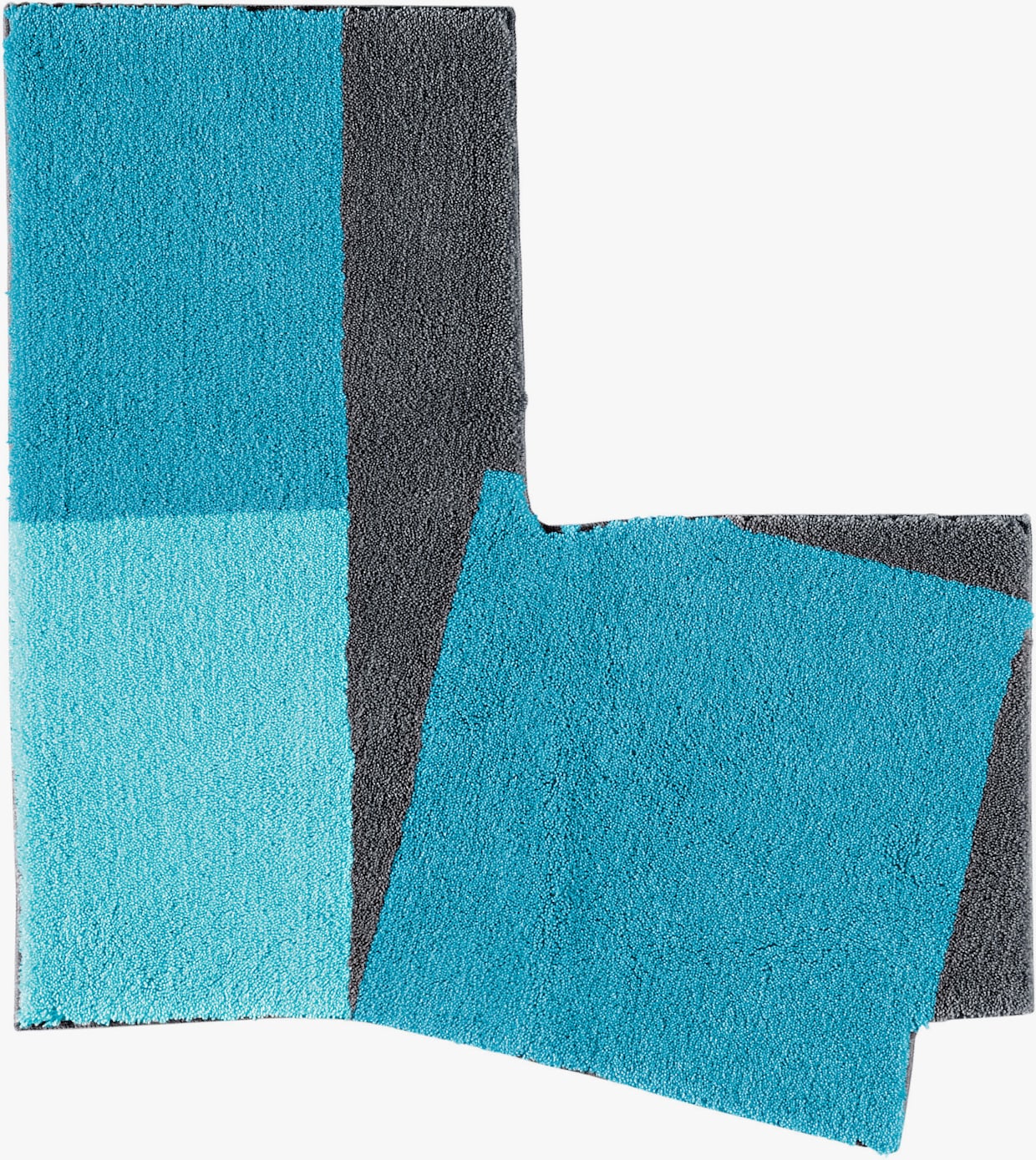 Grund Tapis de bain - turquoise-gris