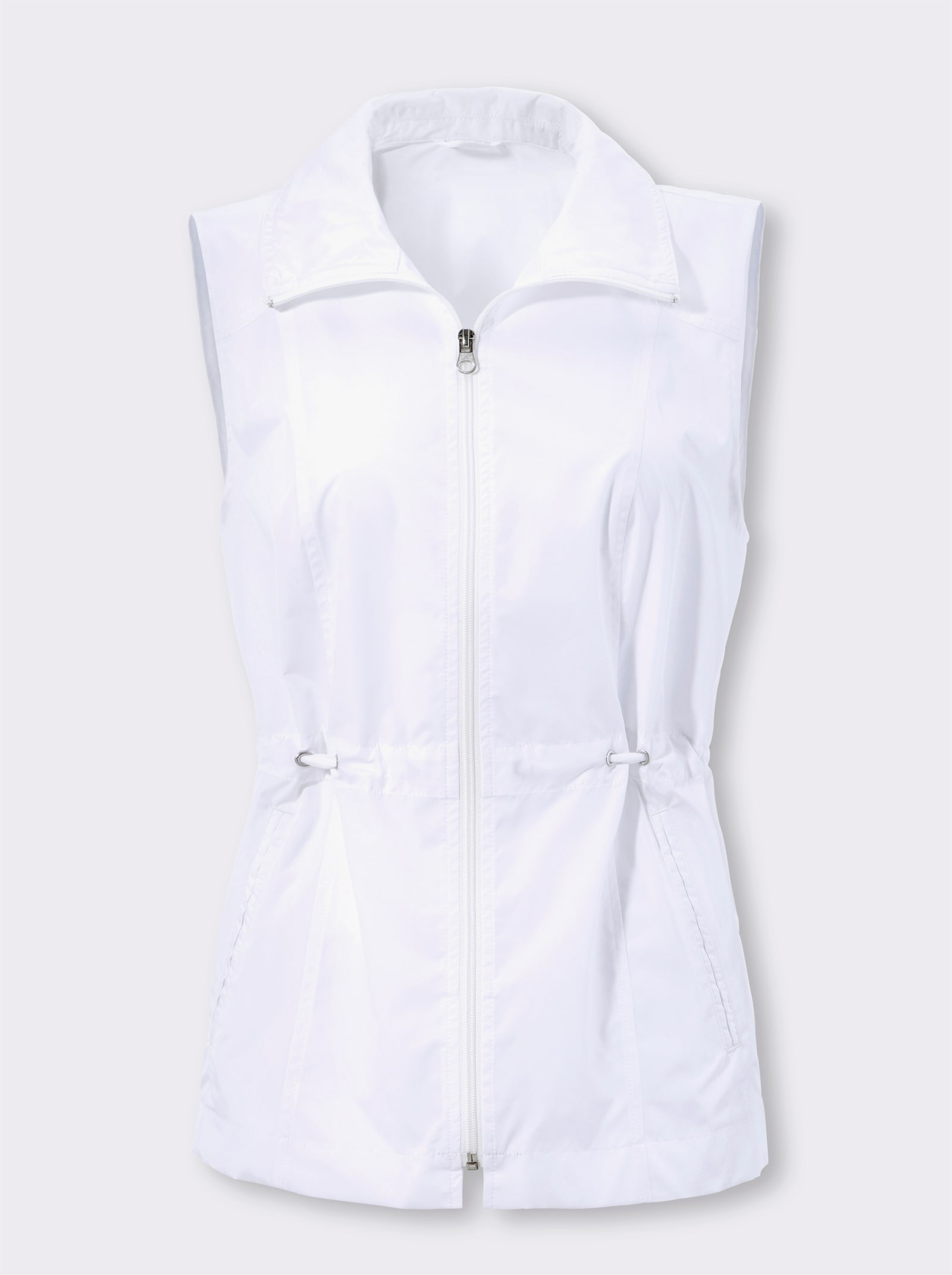 Weste in leichter Qualität, ungefüttert - weiß