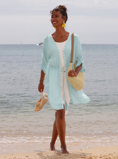heine Tunika mit Muschel-Besatz - mint