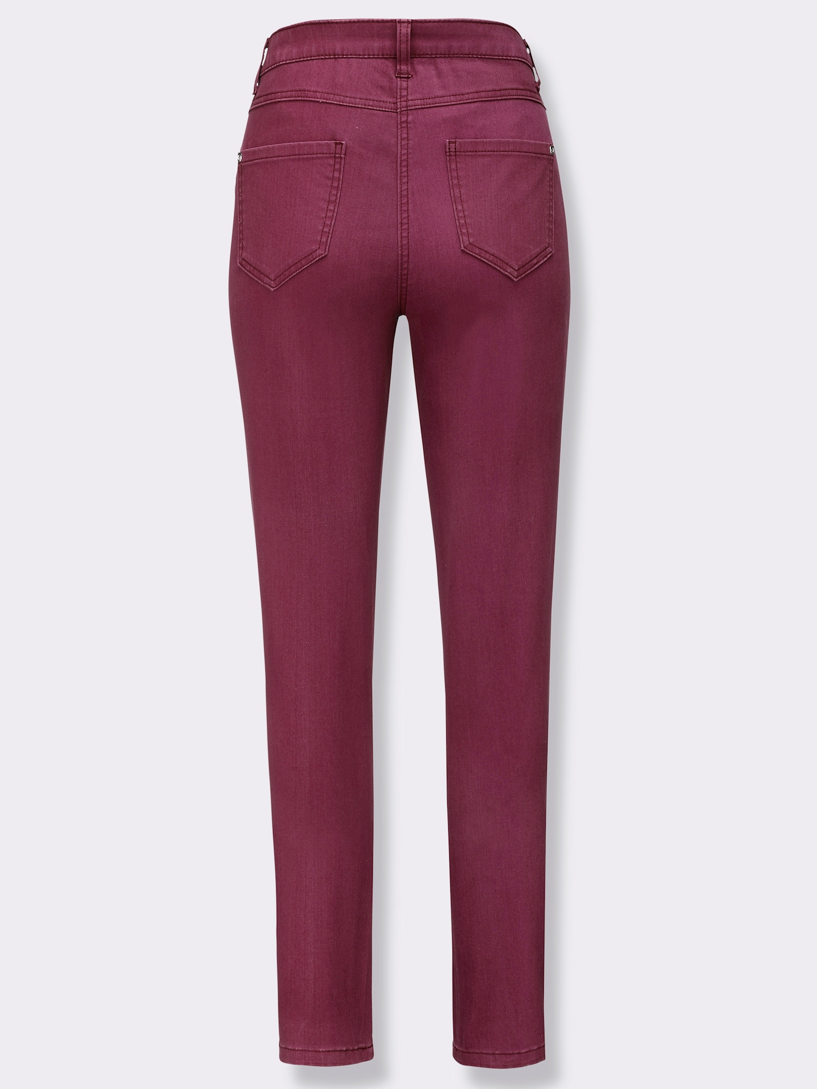 Hose in knöchelfreier Länge - bordeaux