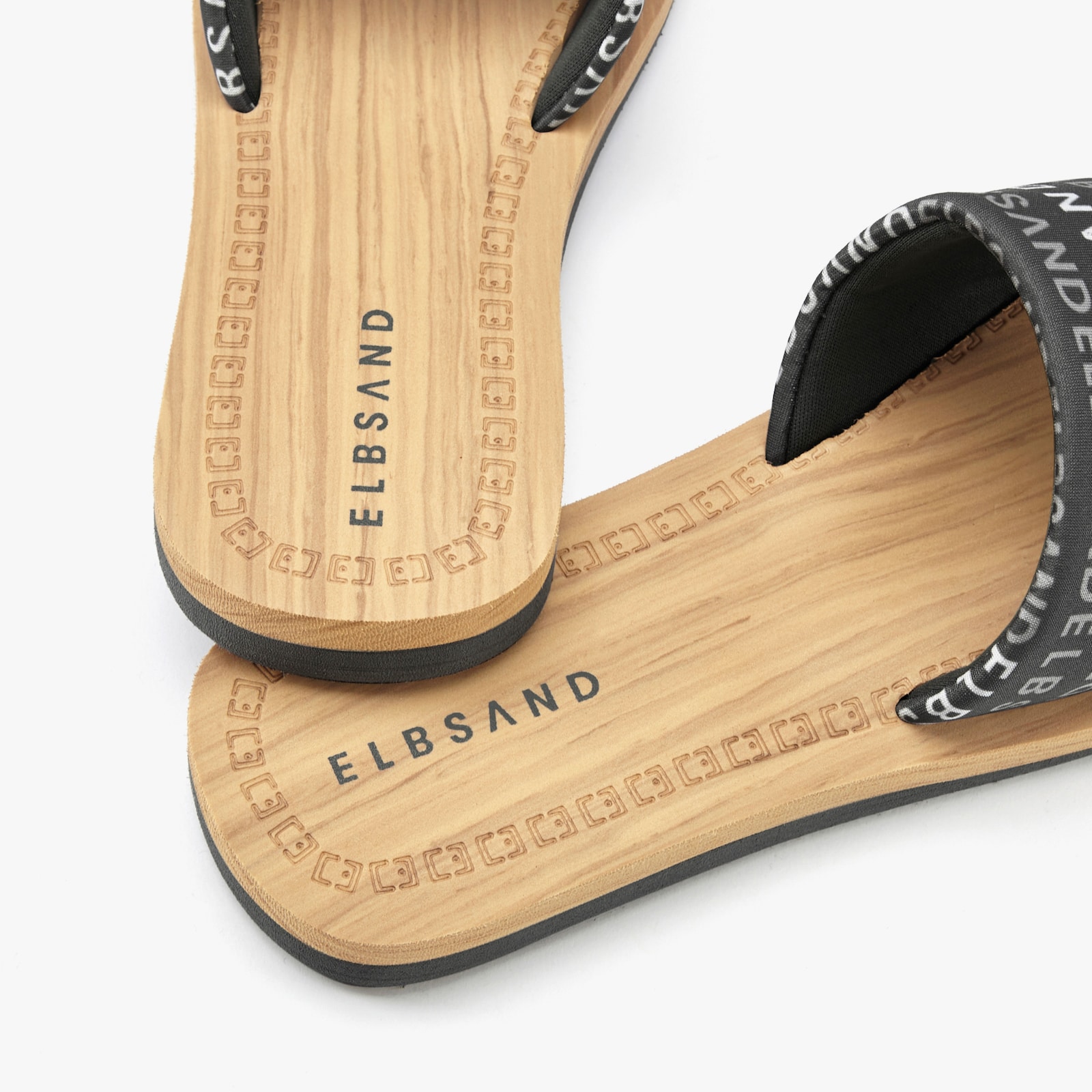 Elbsand Badepantolette - anthrazit