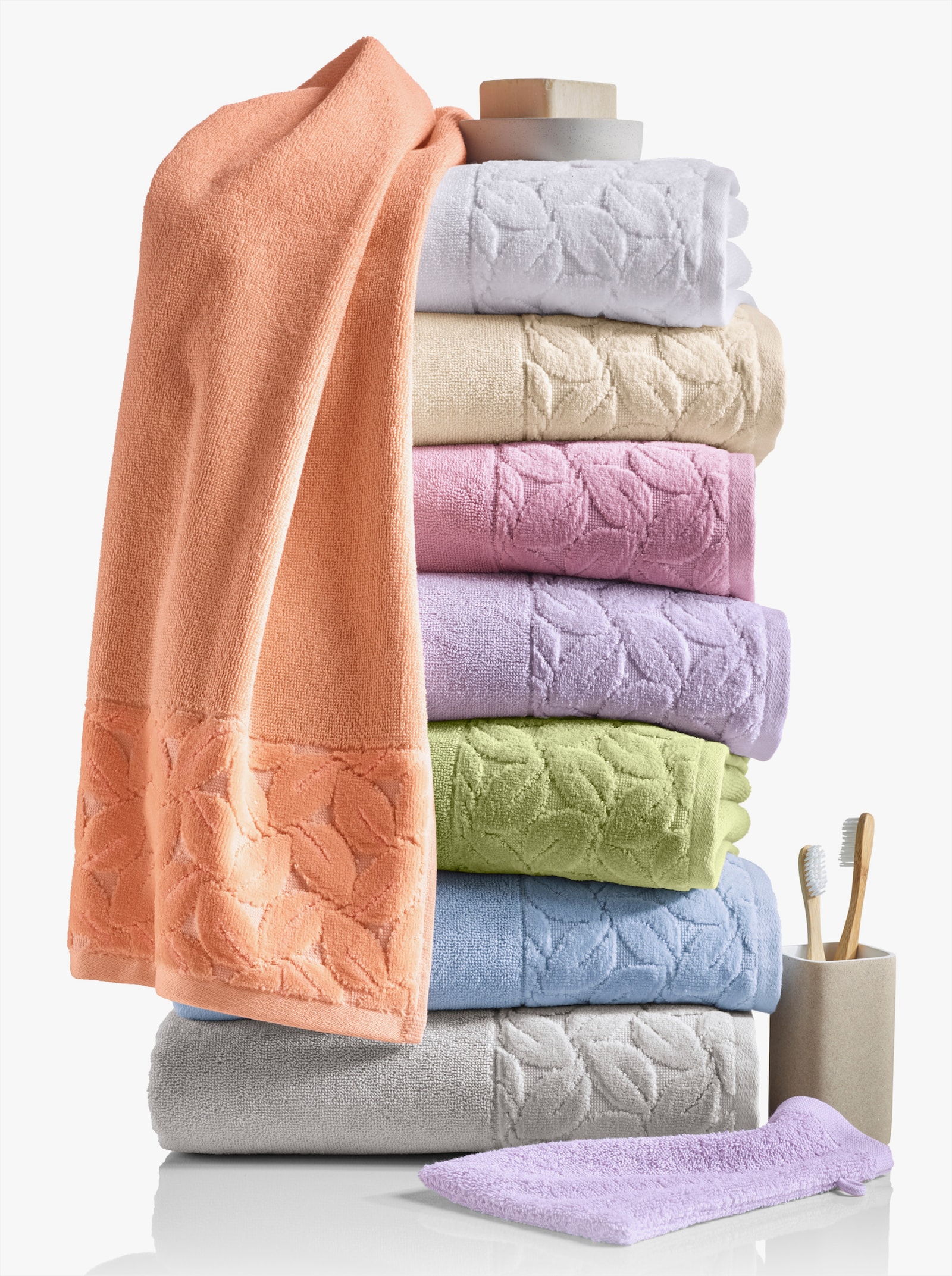 wäschepur Handtuch - apricot