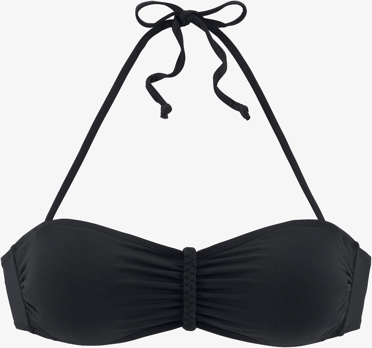 Buffalo Haut de maillot de bain bandeau - noir