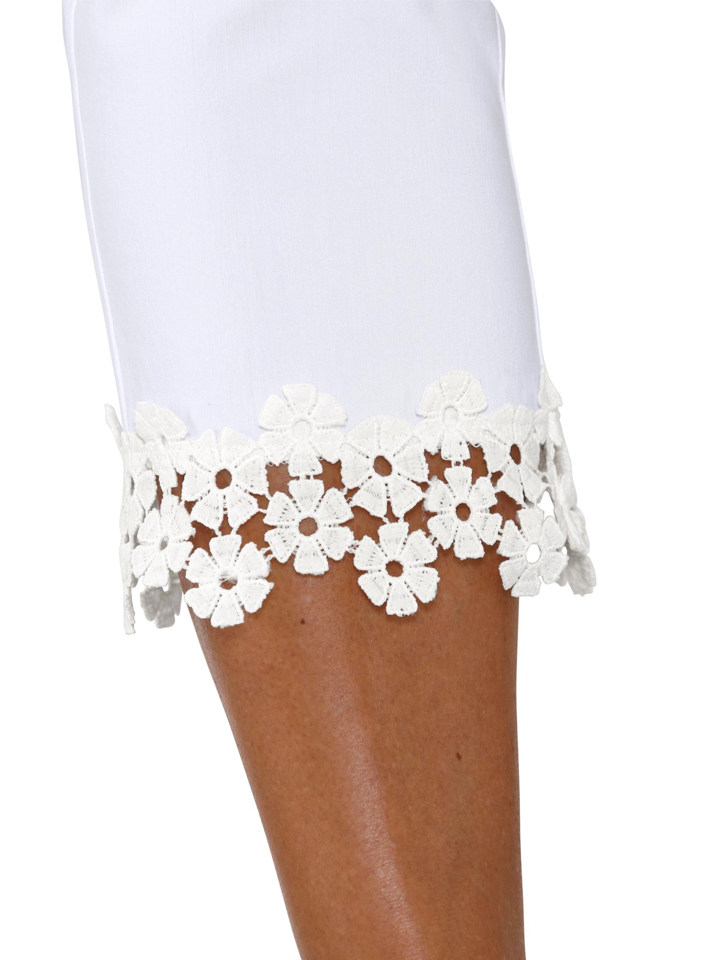 Hose wadenlang - weiß